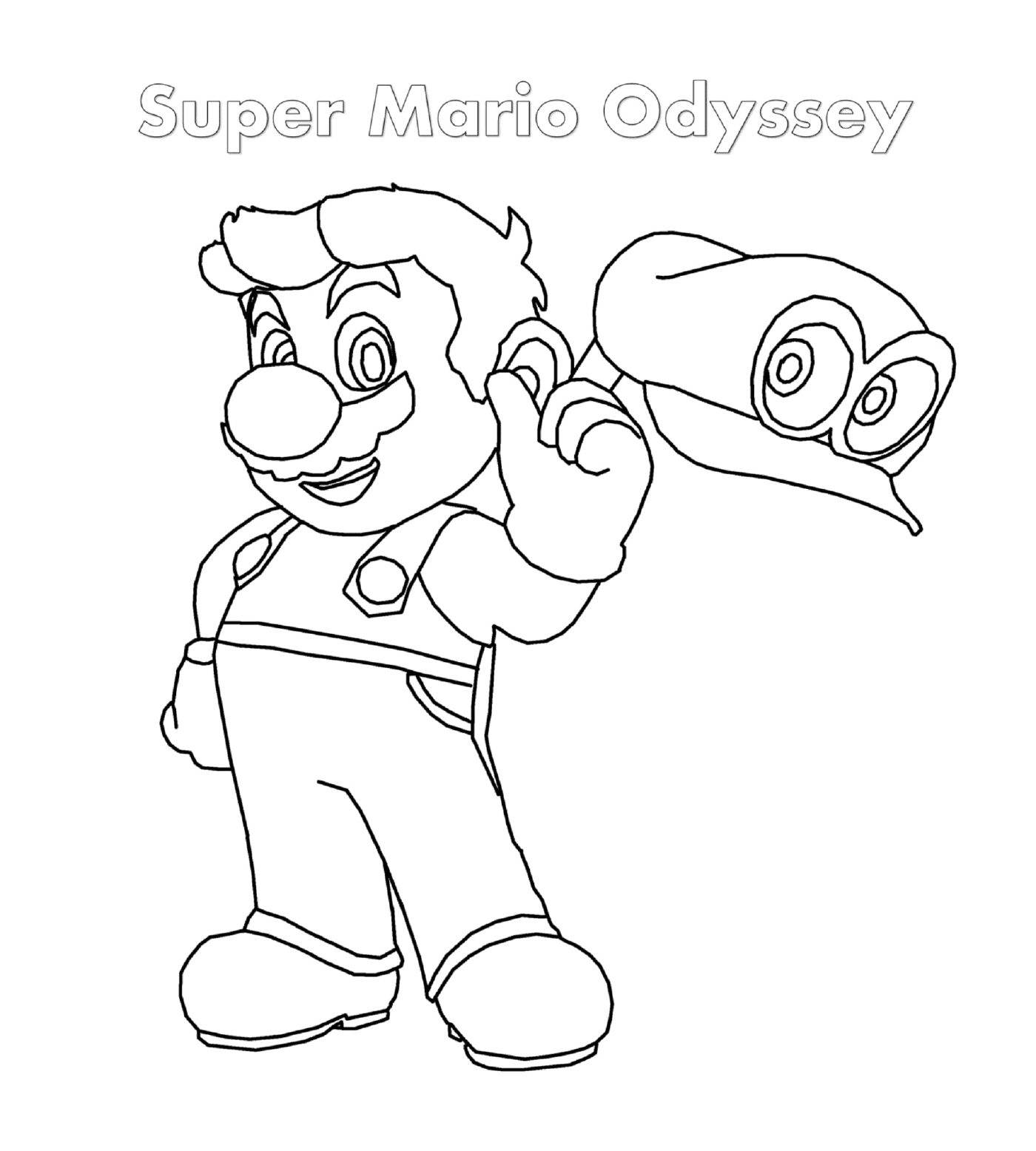 coloriage Super Mario Odyssey