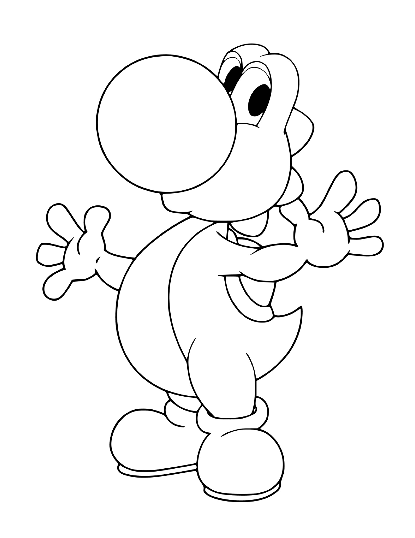yoshi apparence reptilienne avec nez rond
