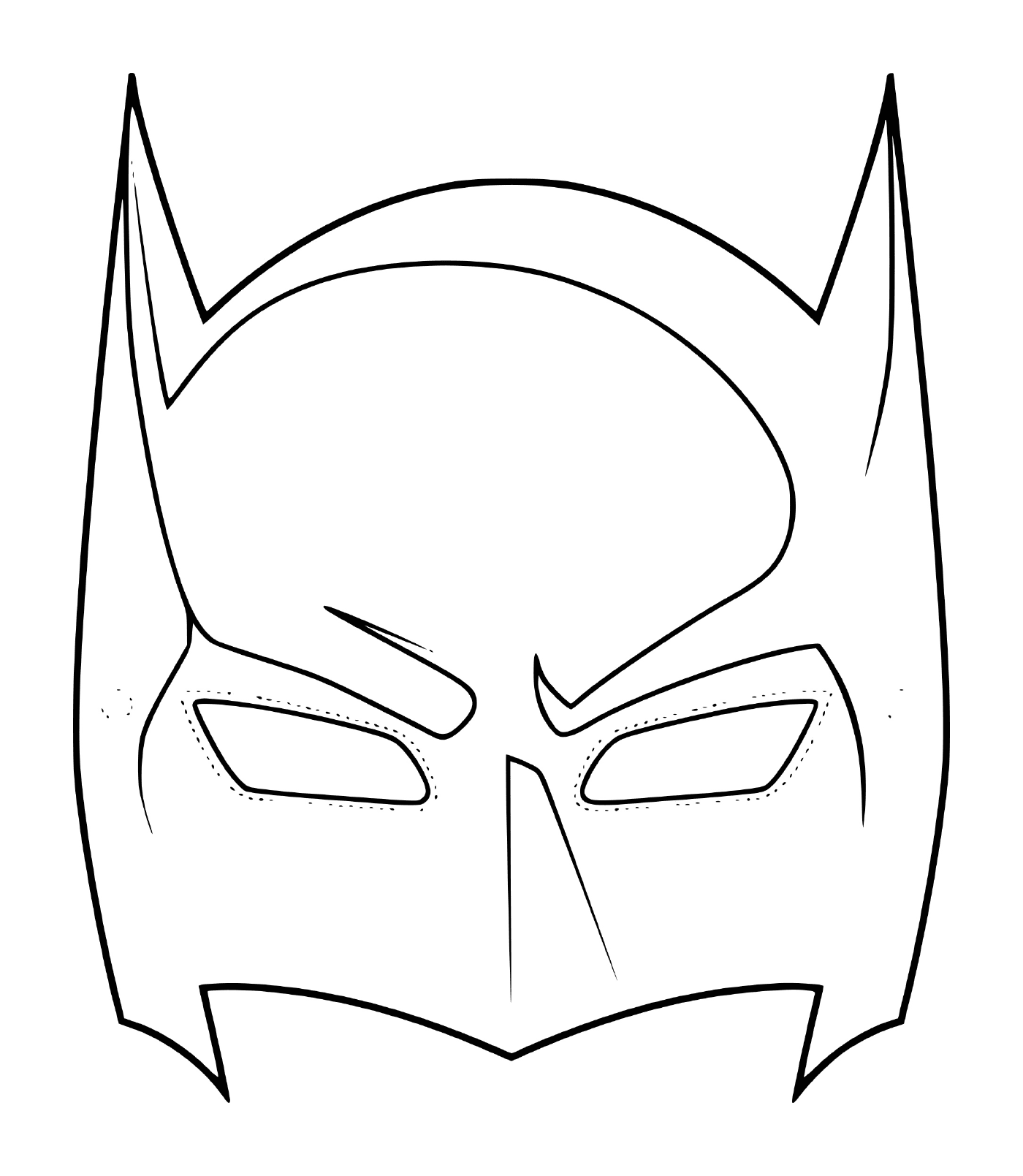 coloriage masque de batman