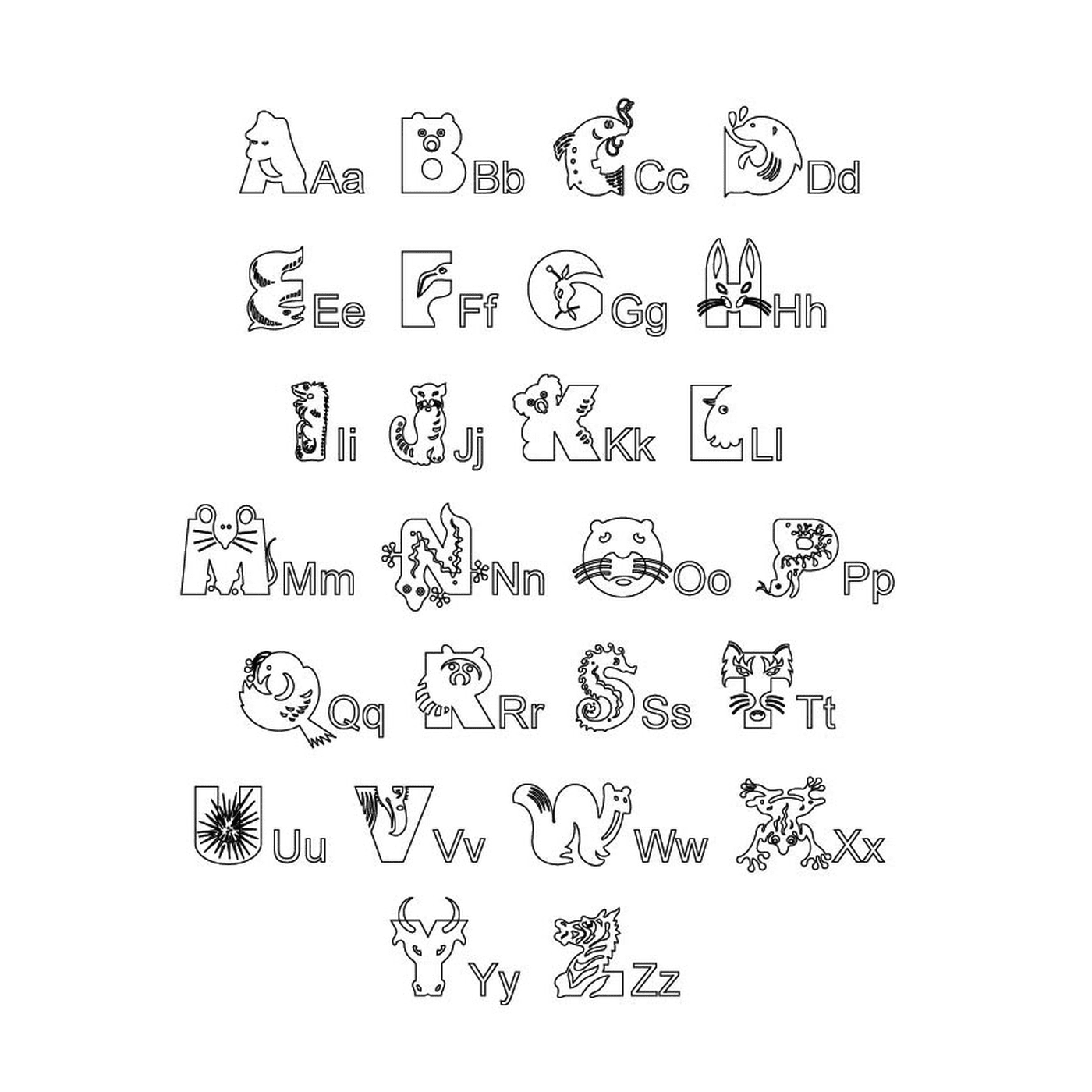 coloriage rentree maternelle alphabet