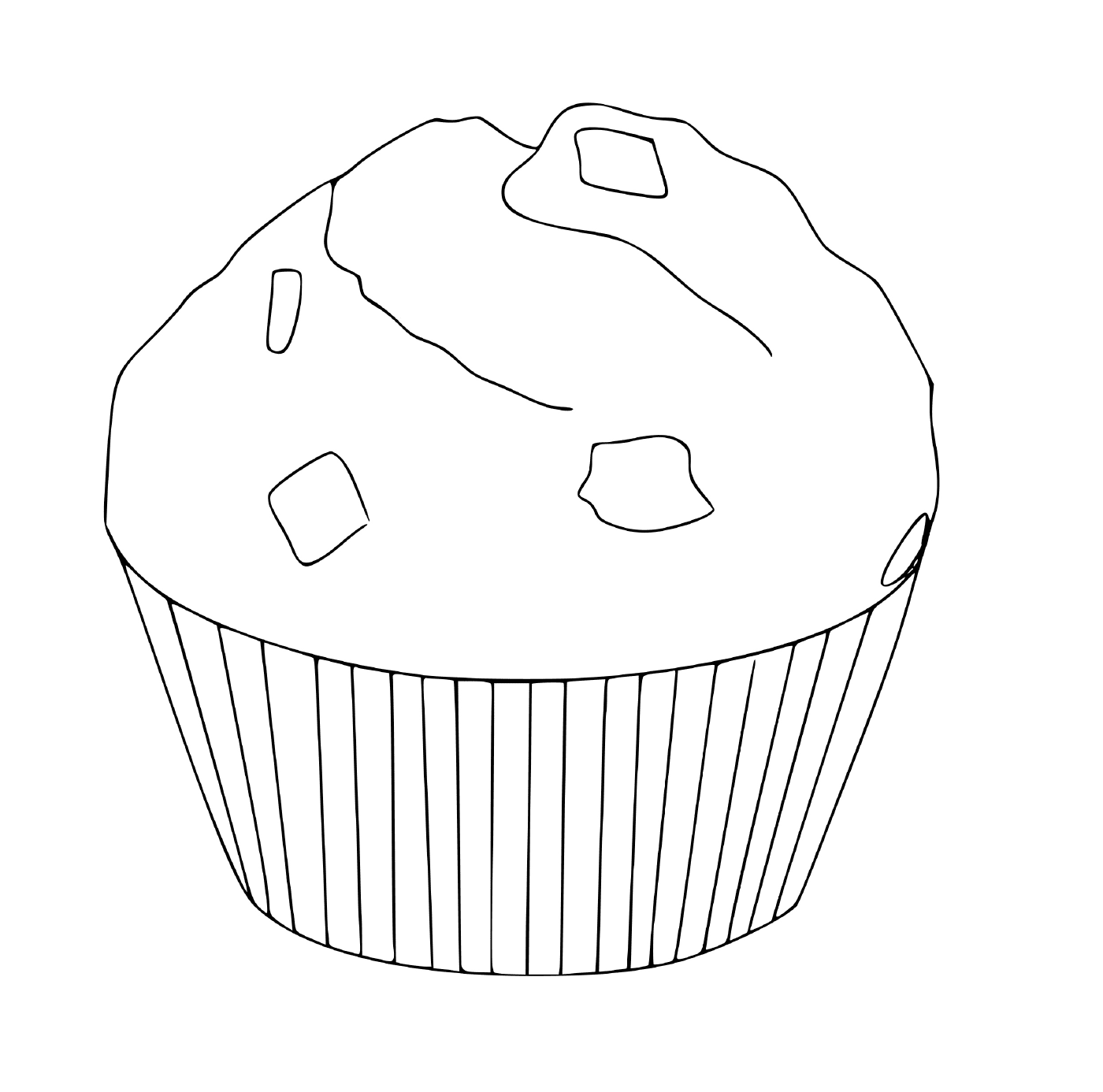 coloriage muffin cupcake