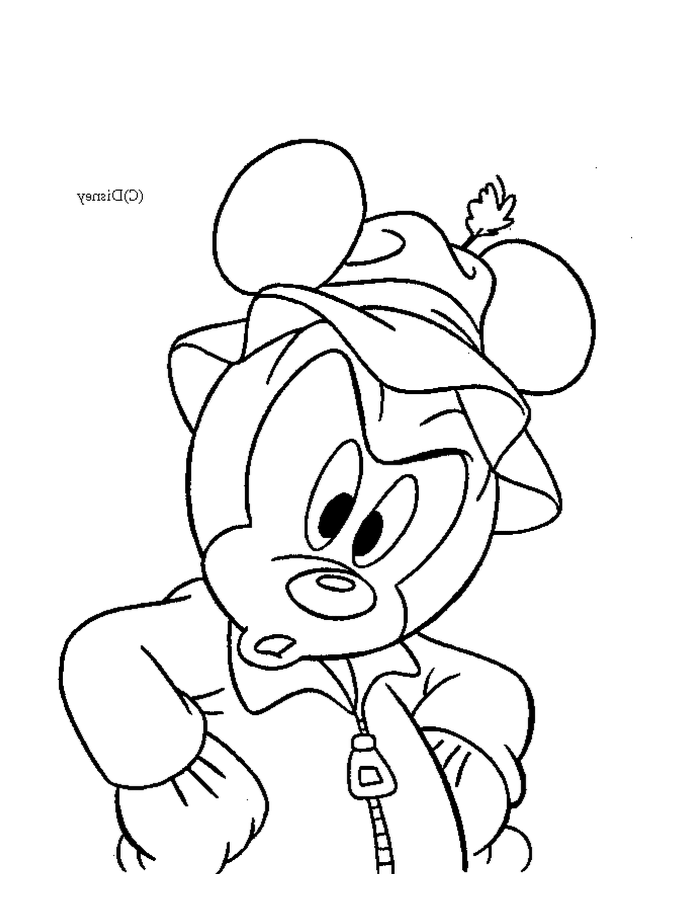 coloriage dessin de Mickey a colorier