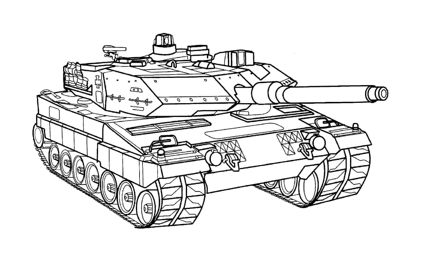 coloriage tank char dassault de larmee