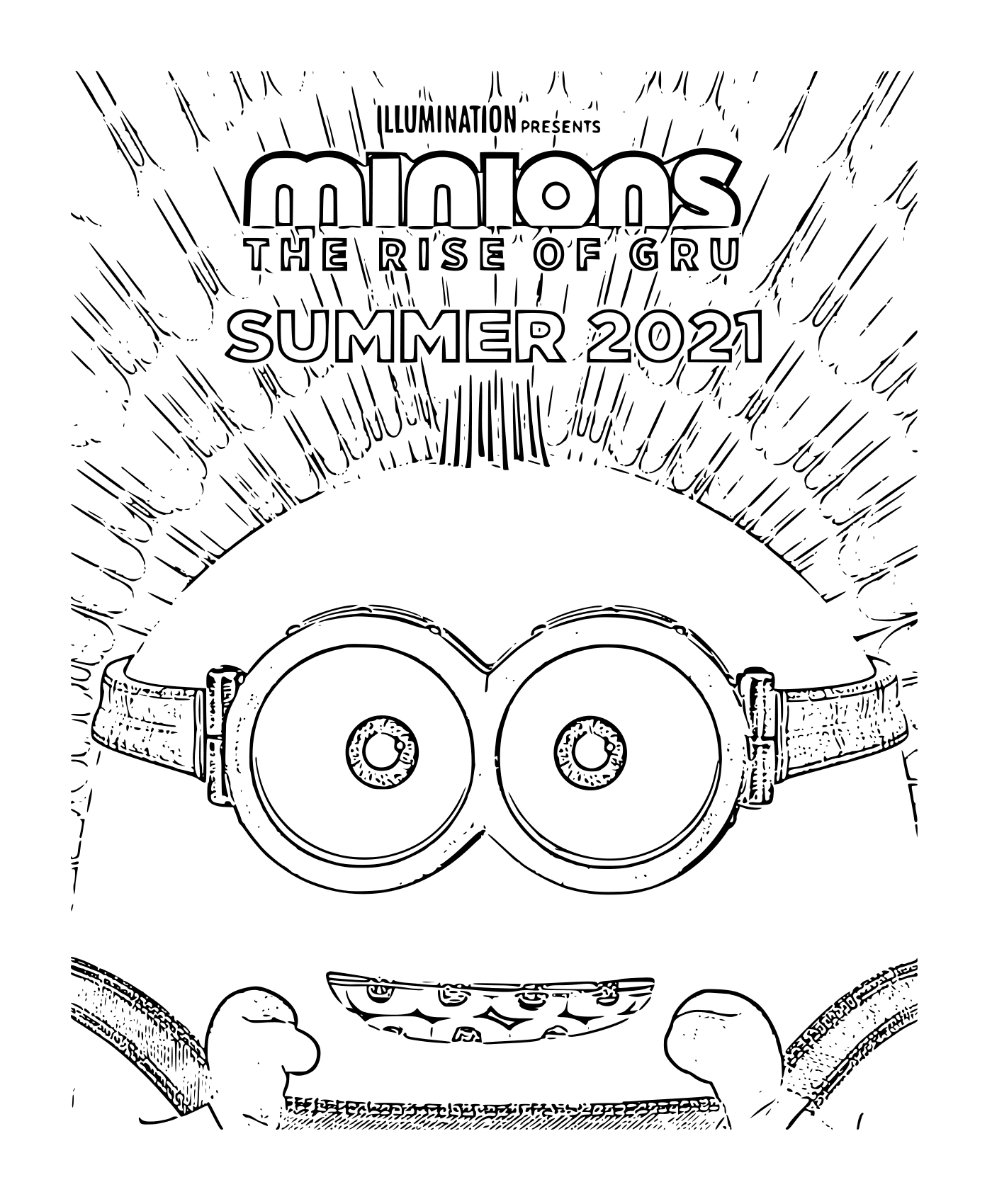 coloriage minions 2 the rise of Gru 2021