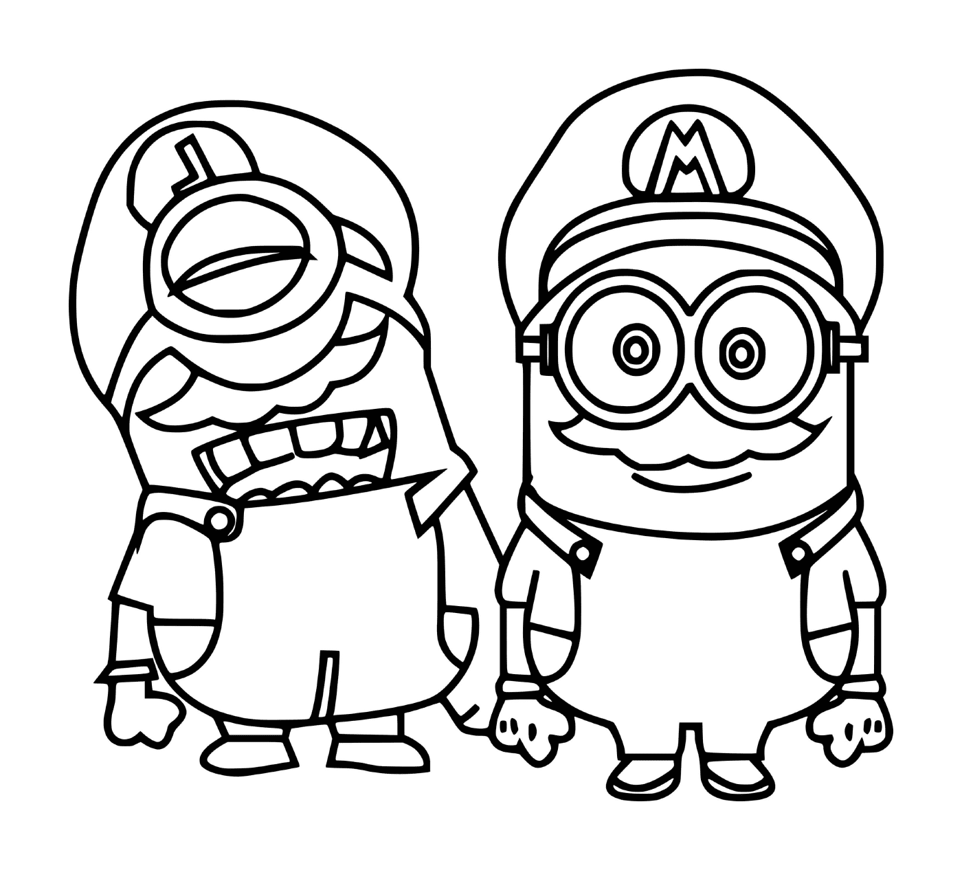 coloriage Mario Minions