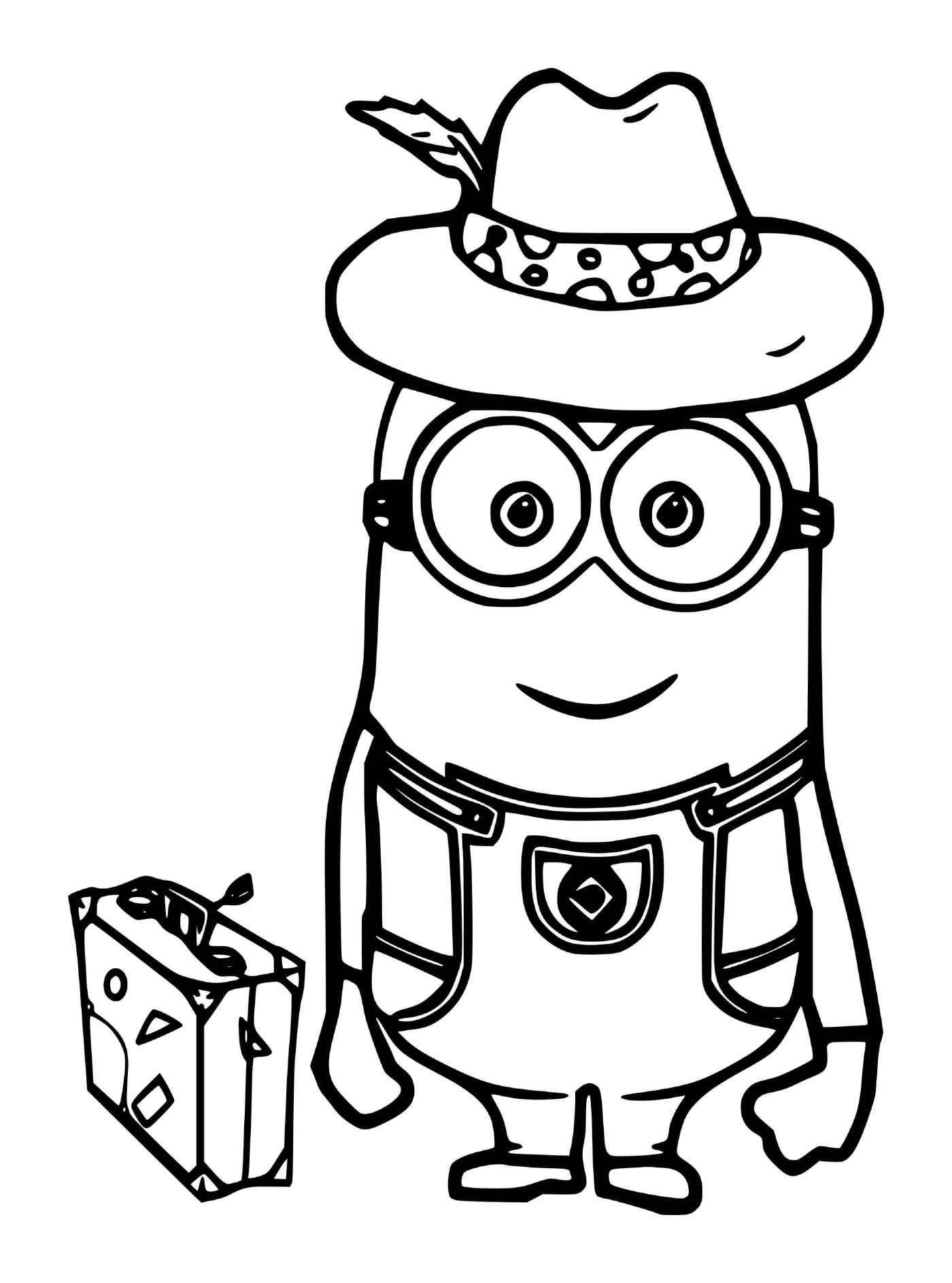 coloriage Dave Minion in the Hat