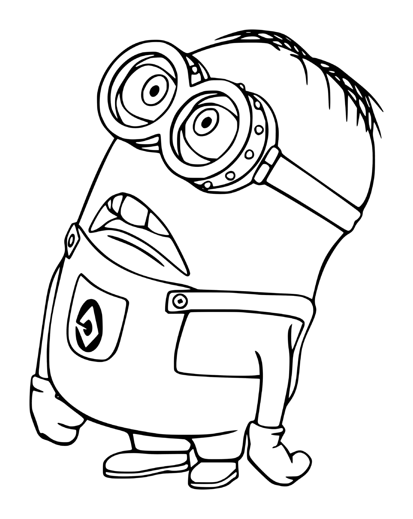 coloriage Minion is Surprised