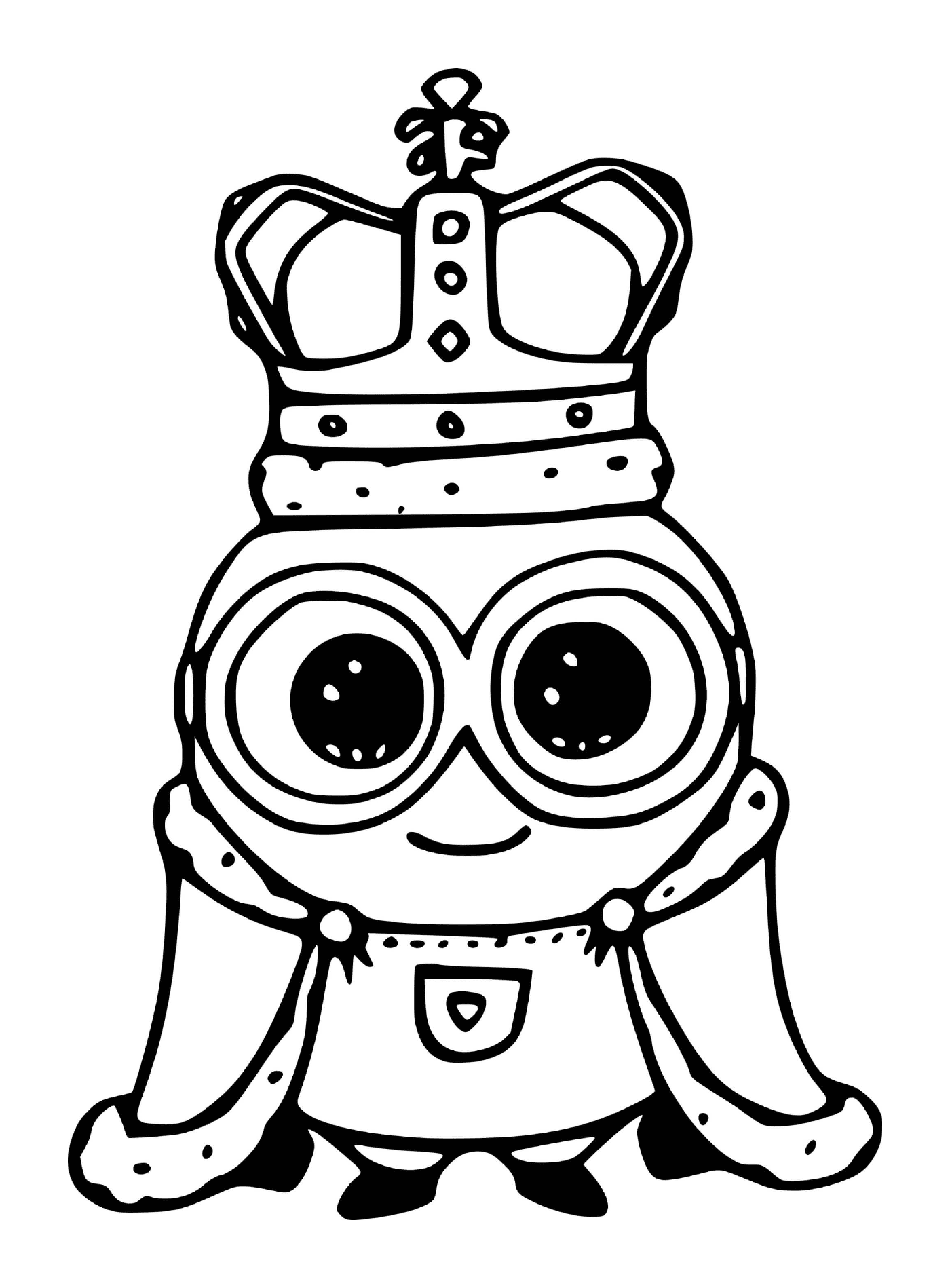 coloriage Minion with the Crown