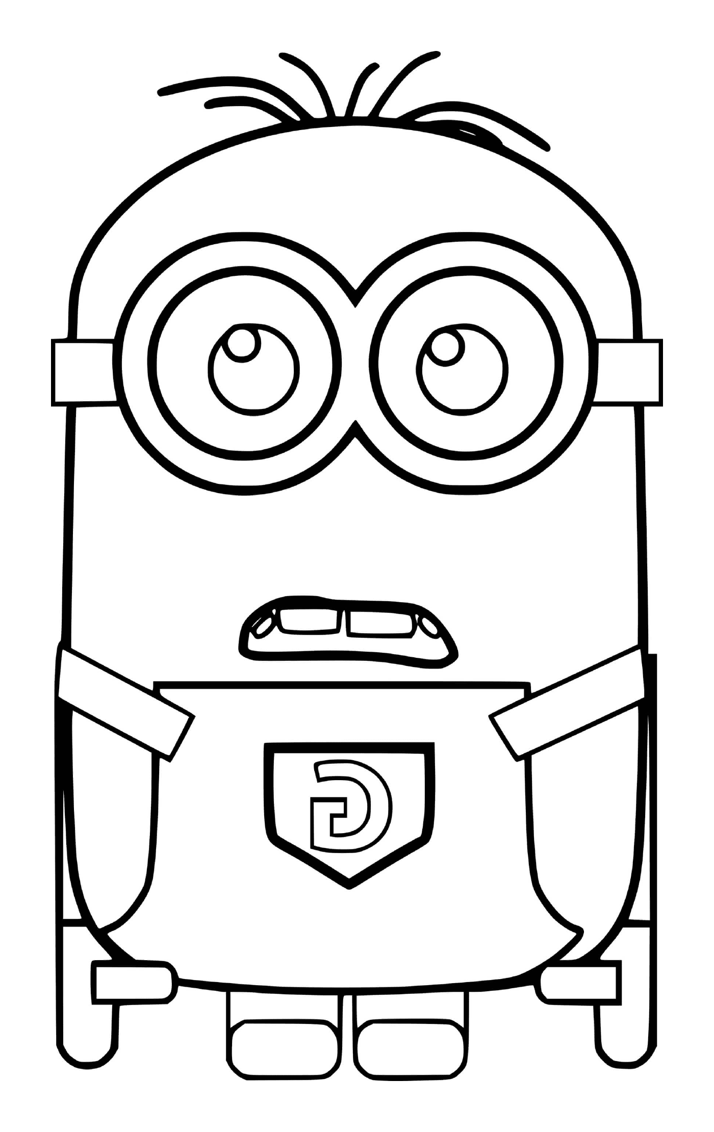 coloriage Minion with G