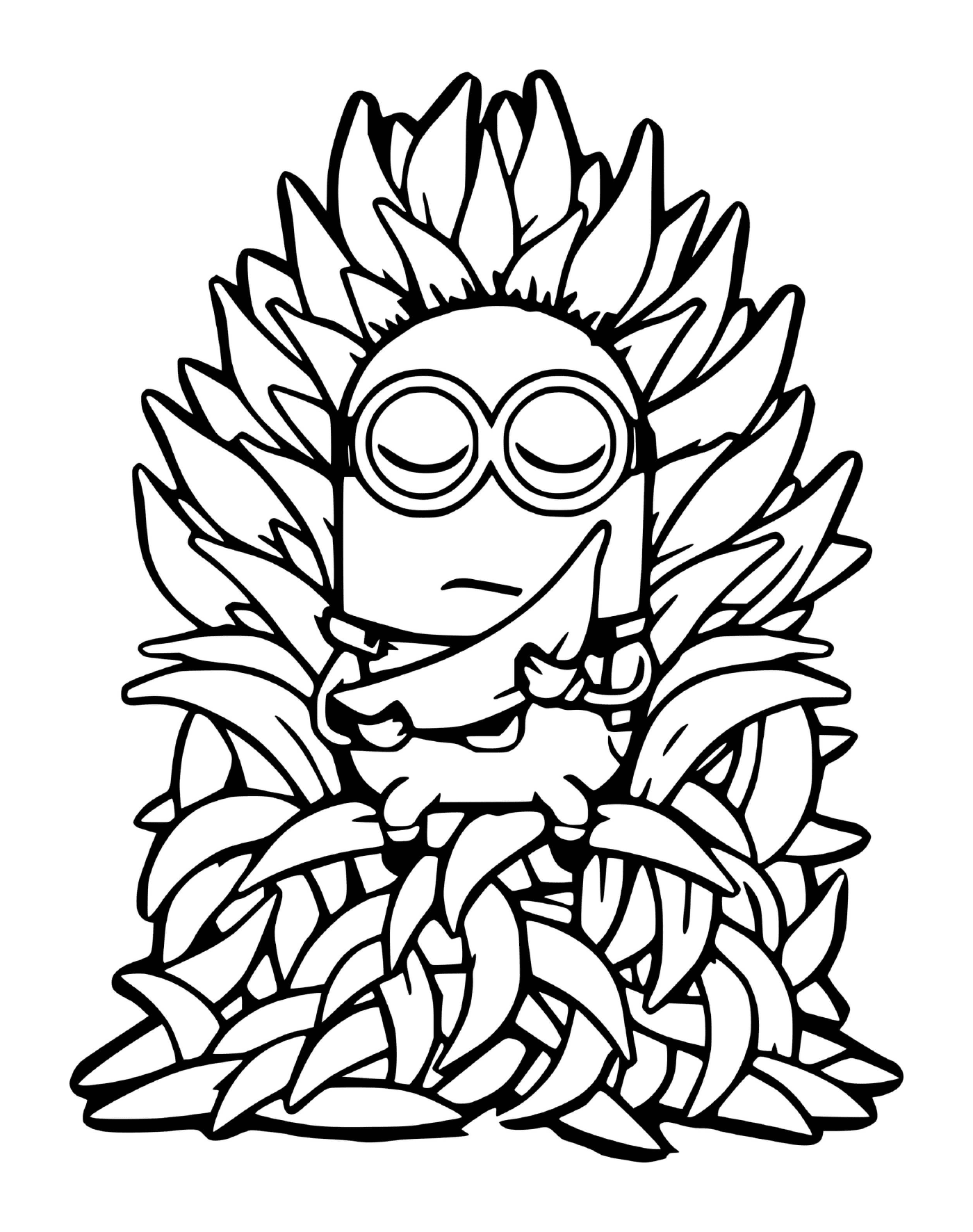 coloriage Minions in Bananas