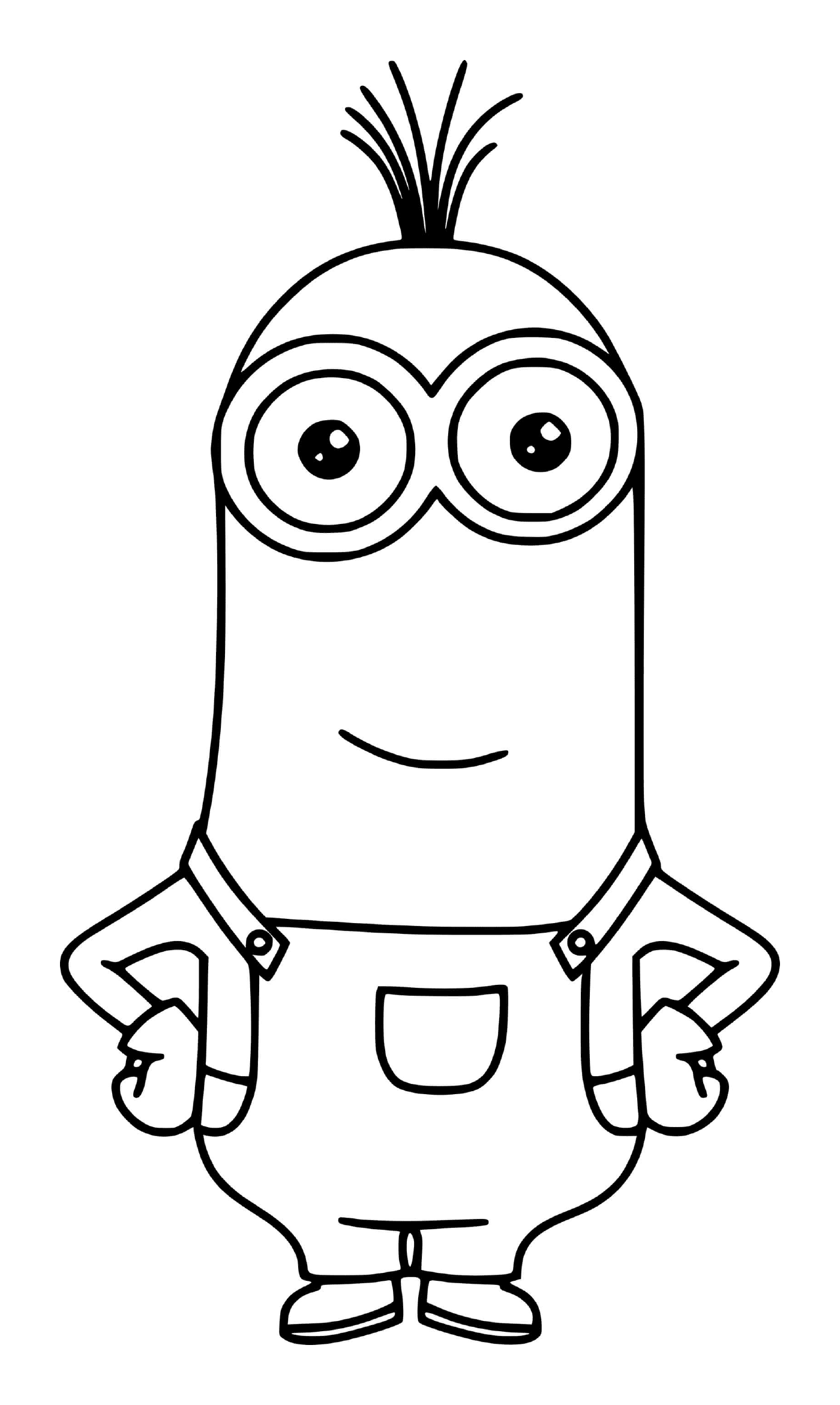 coloriage Simple Kevin Minion