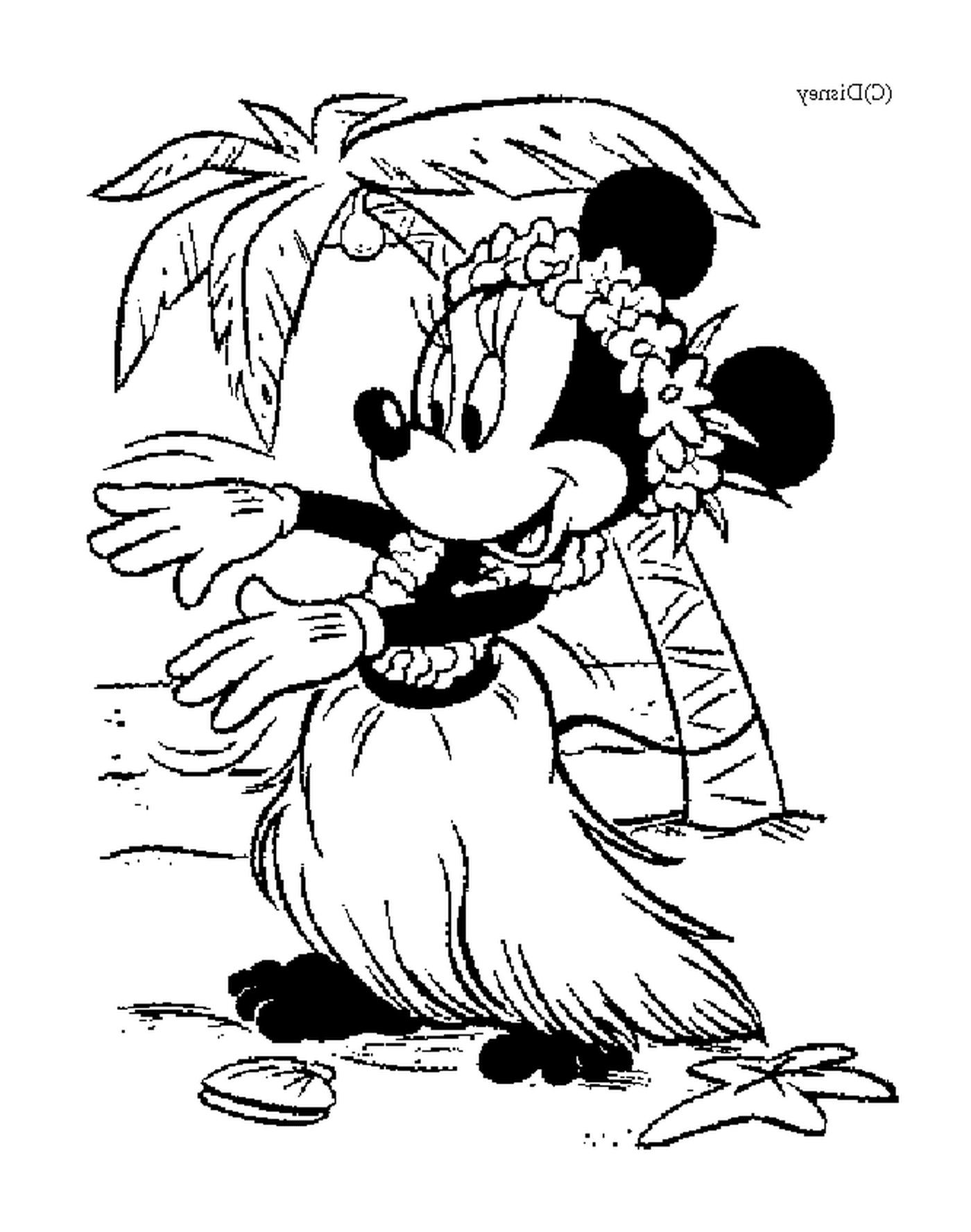 coloriage Mickey Minnie 046