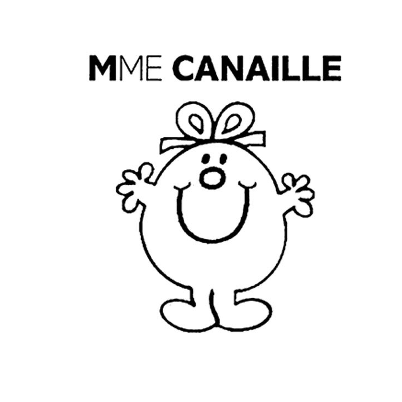 coloriage monsieur madame canaille 2