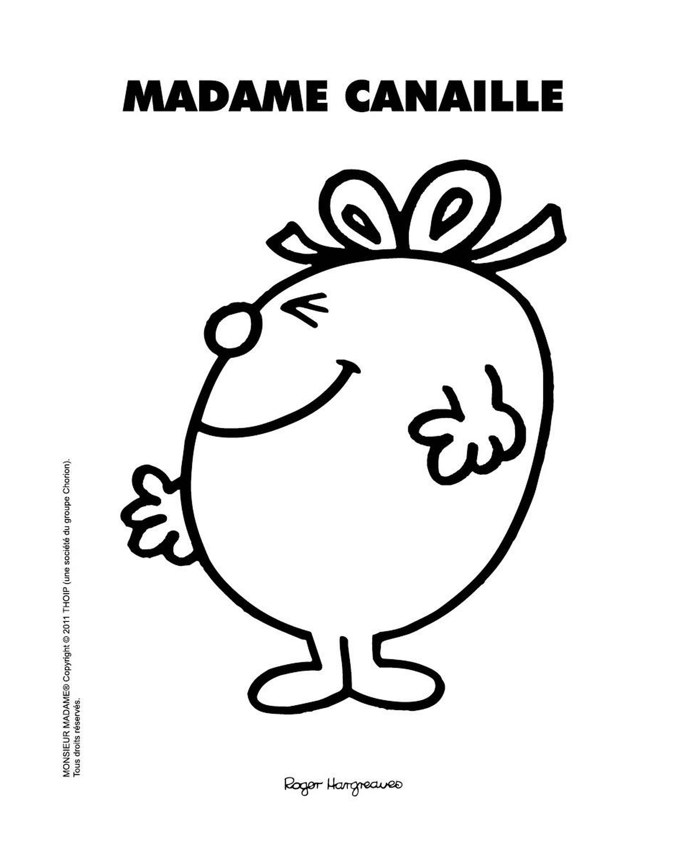 coloriage monsieur madame canaille
