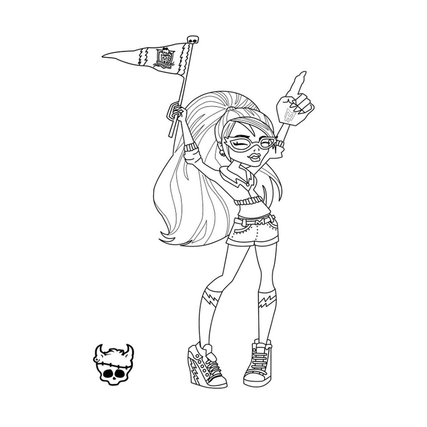 coloriage monster high ghoulia yelps