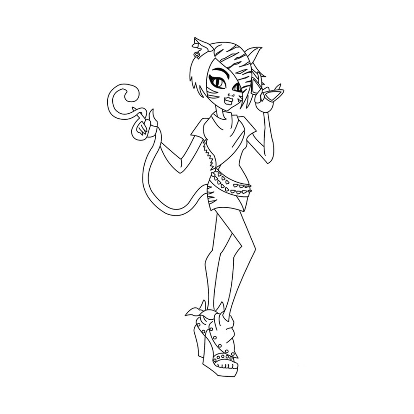 coloriage monster high toralei stripe