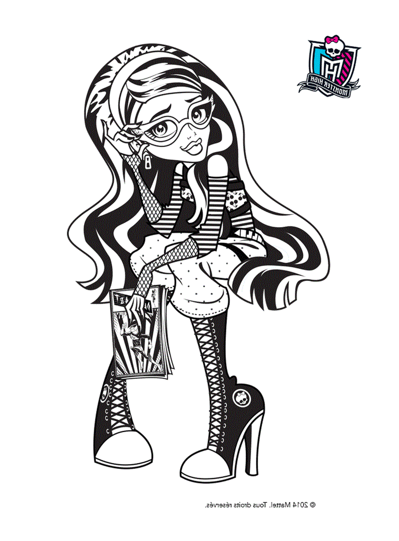 coloriage monster high ghoulia yelps pose photo