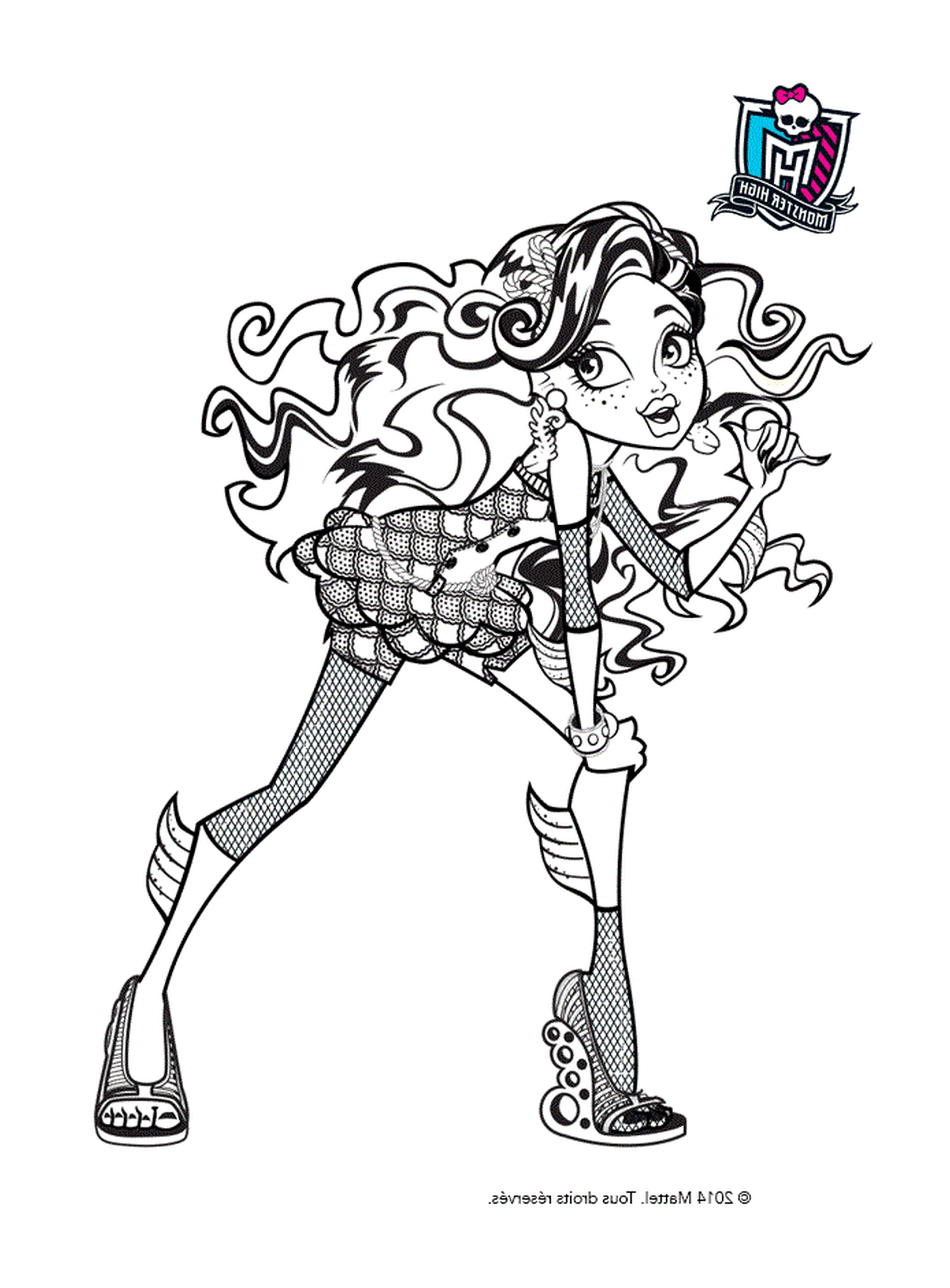 coloriage monster high lagoona blue