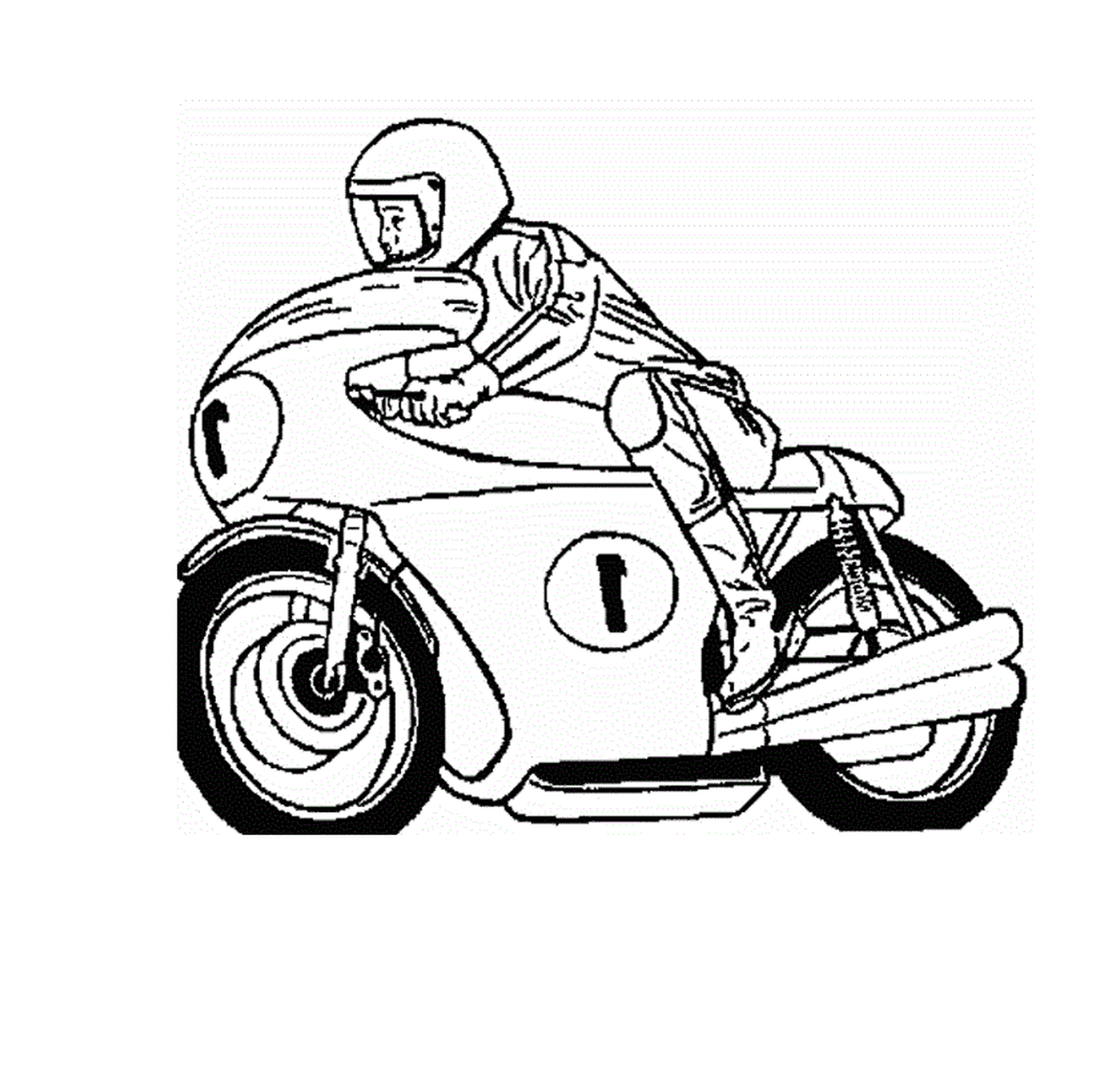 coloriage moto de course 36