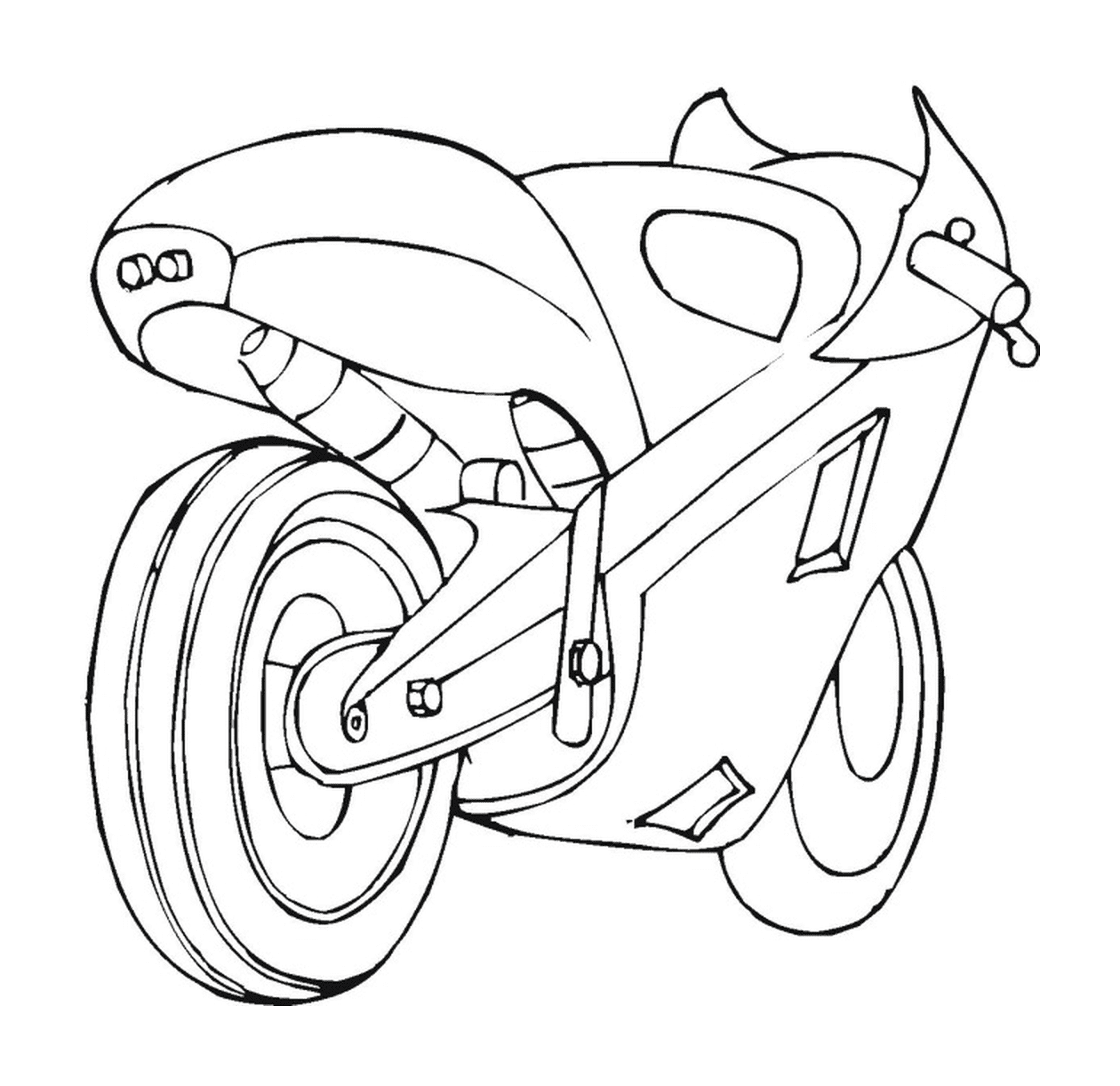 coloriage moto de course 21