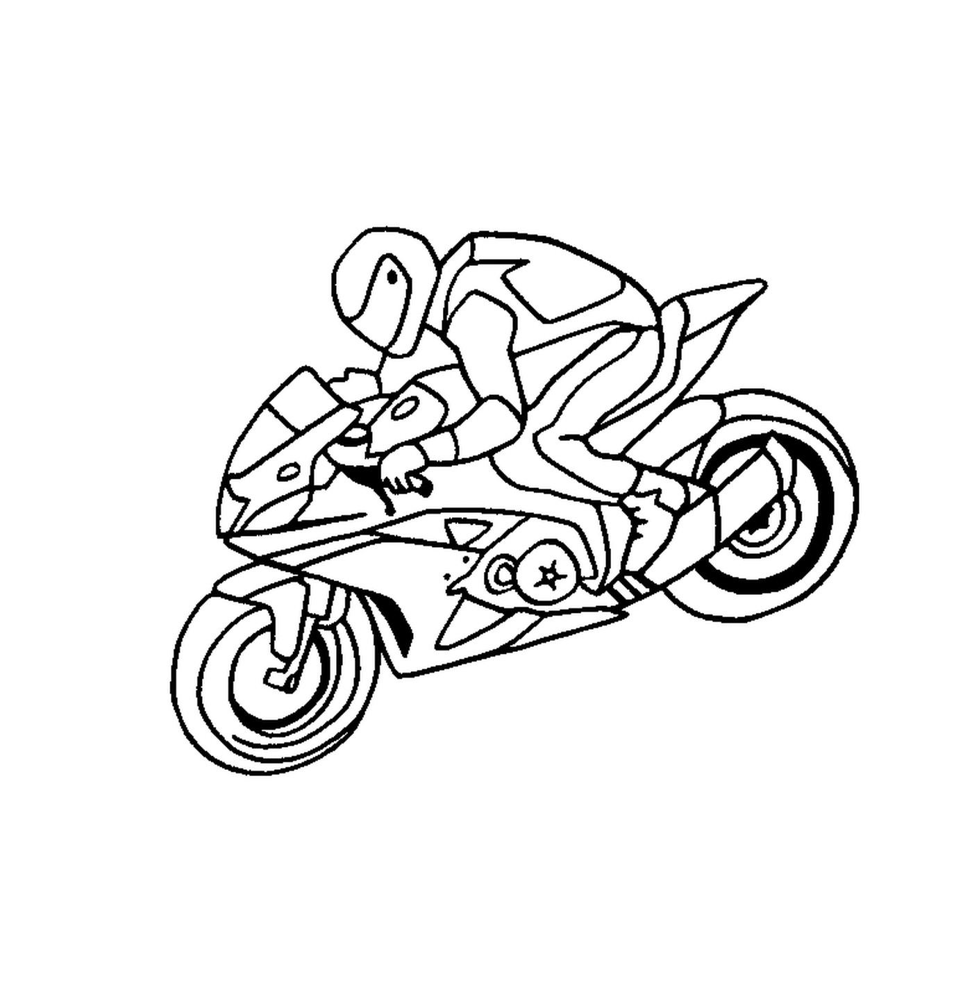 coloriage motocyclette 23