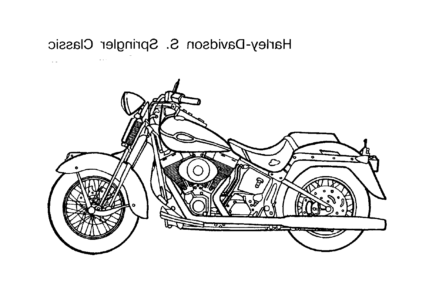 coloriage motocyclette 27