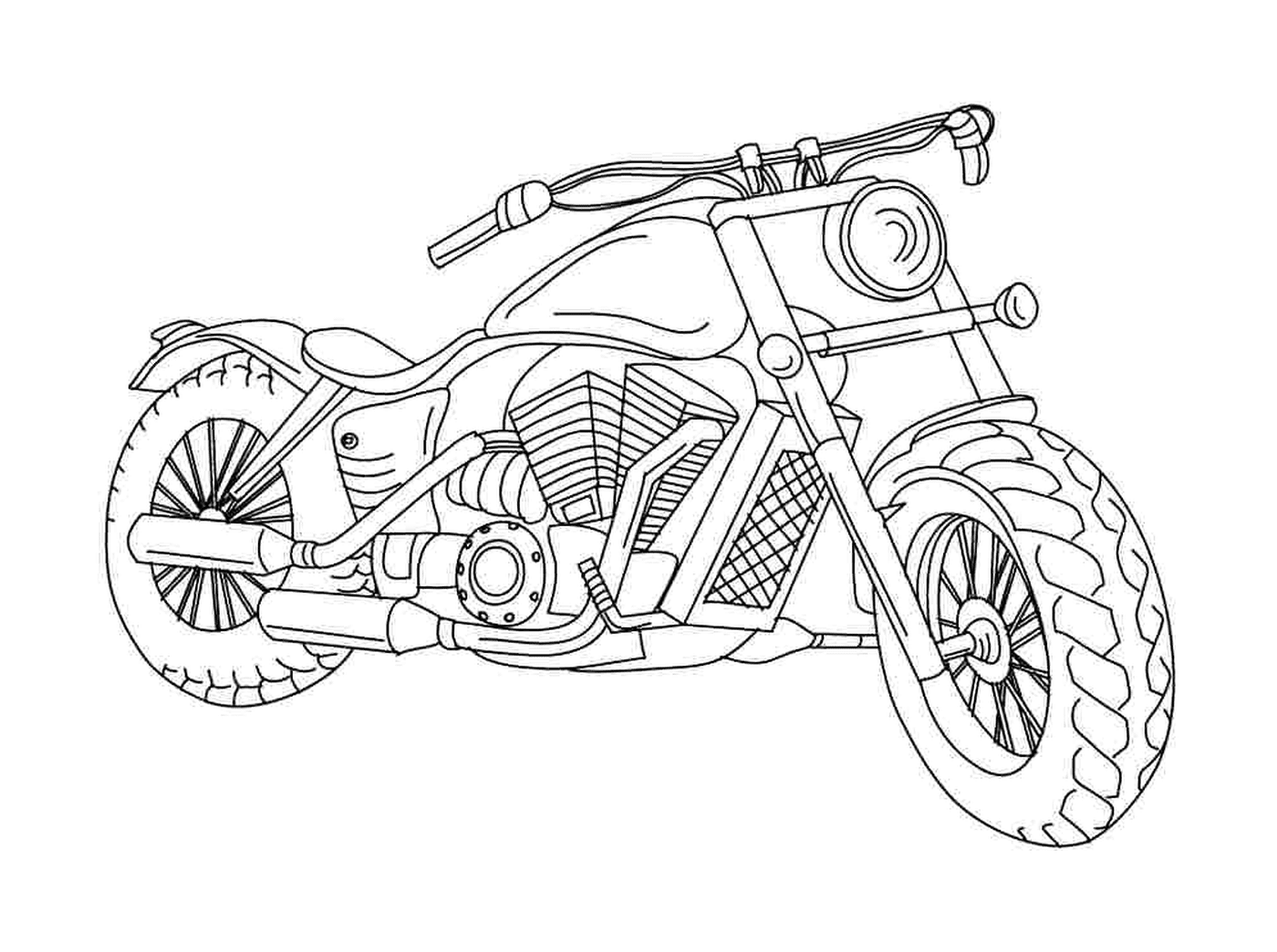 coloriage motocyclette 42