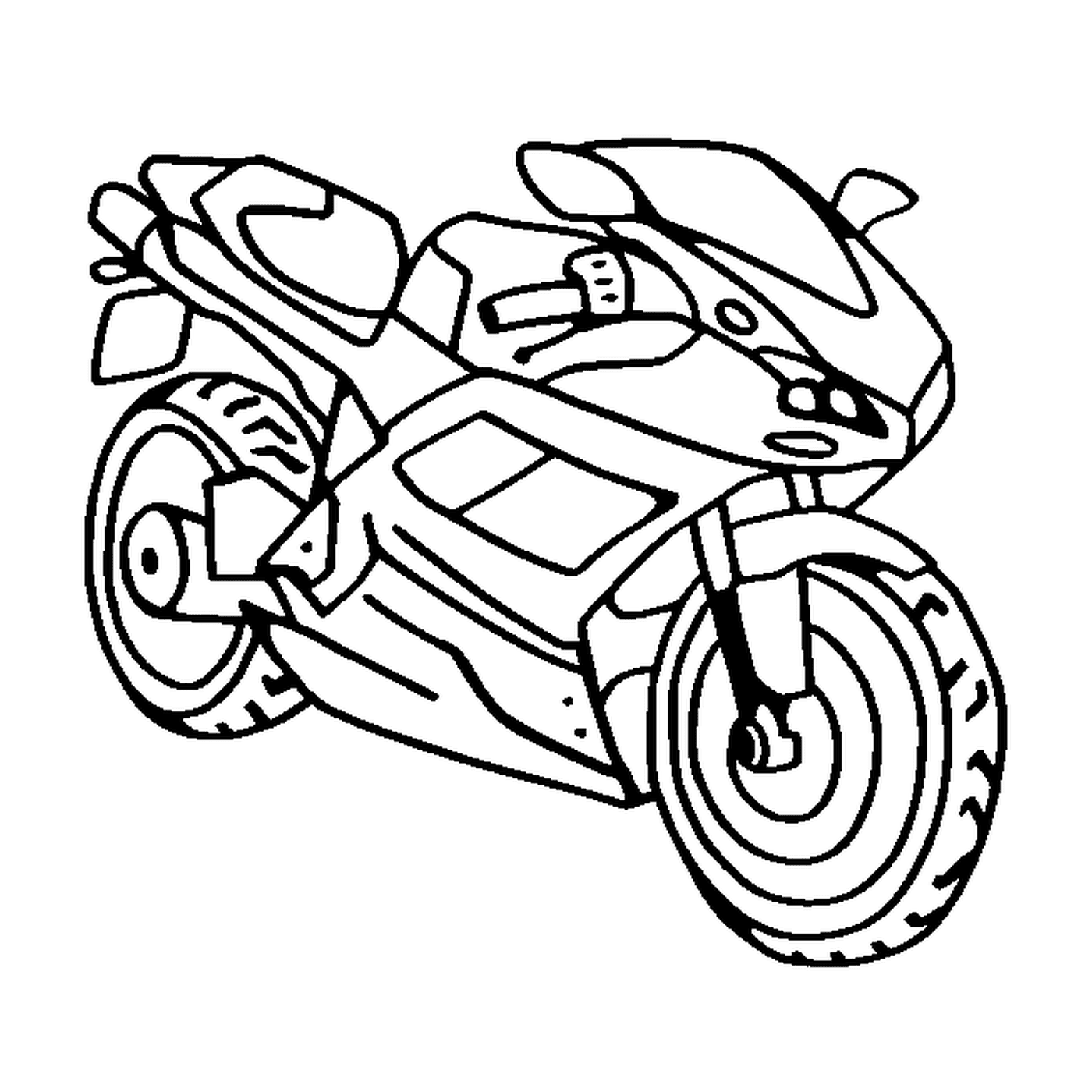 coloriage motocyclette 44