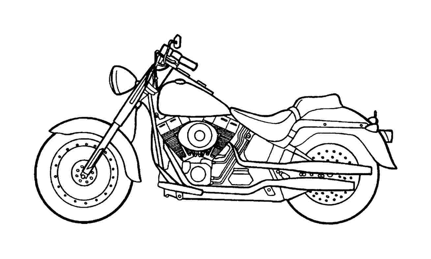 coloriage motocyclette 36