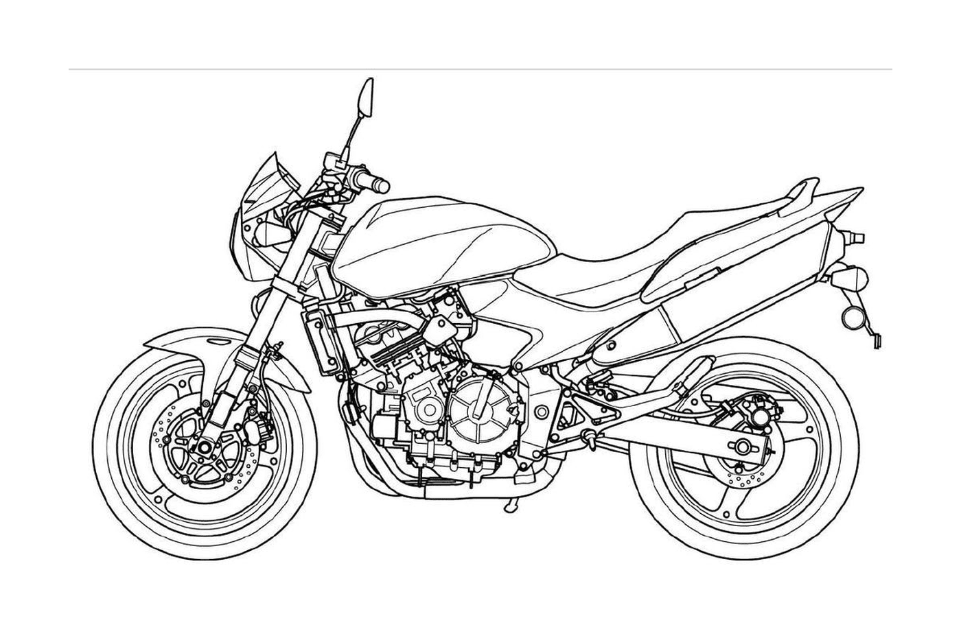 coloriage motocyclette 9