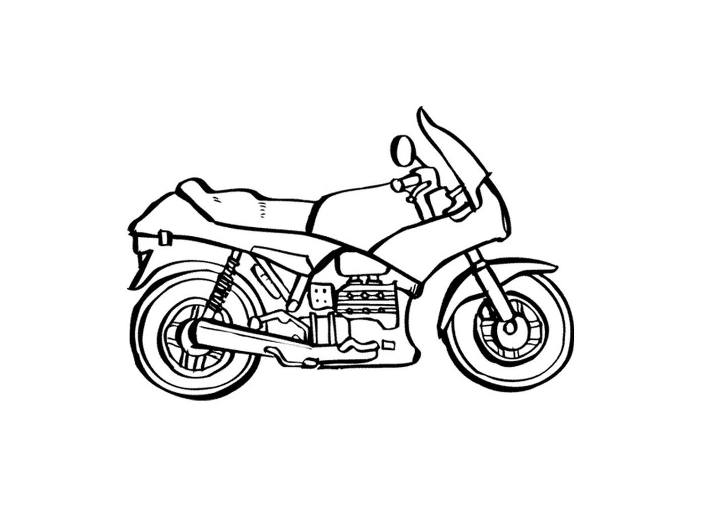 coloriage motocyclette 35