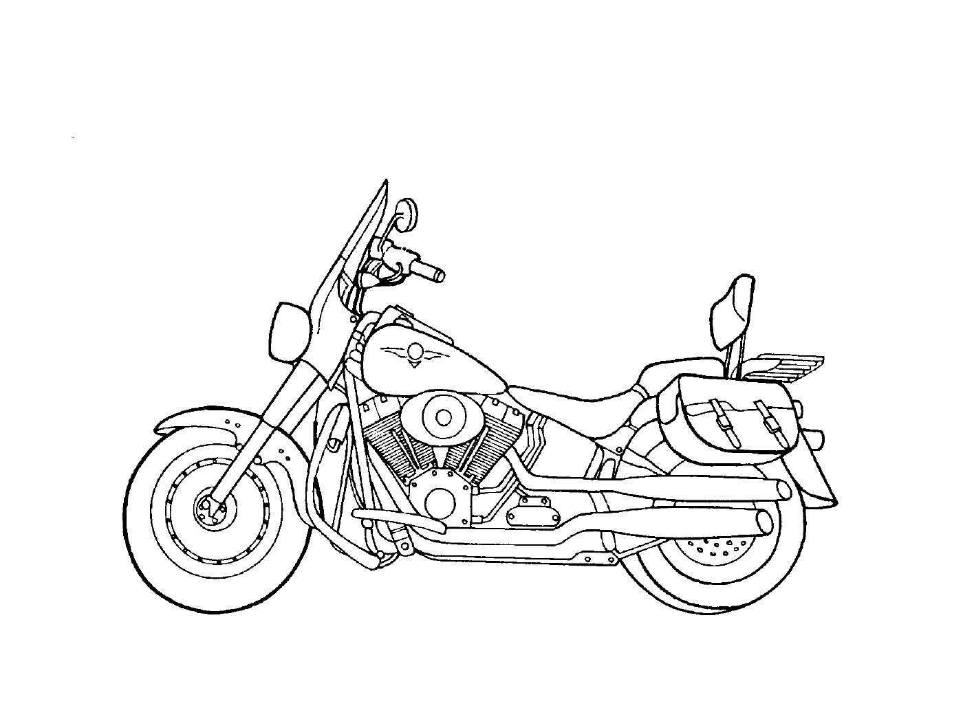 coloriage motocyclette 11