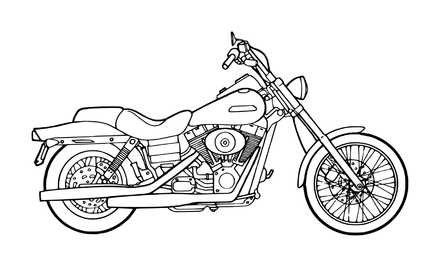 coloriage moto harley davidson moteur pan america