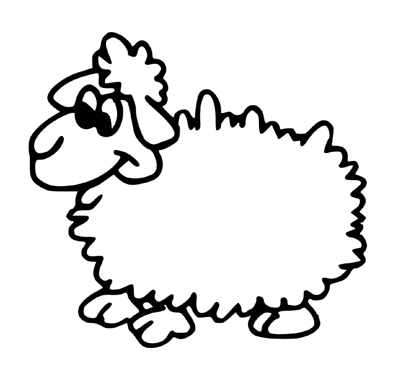 coloriage dessin d un mouton