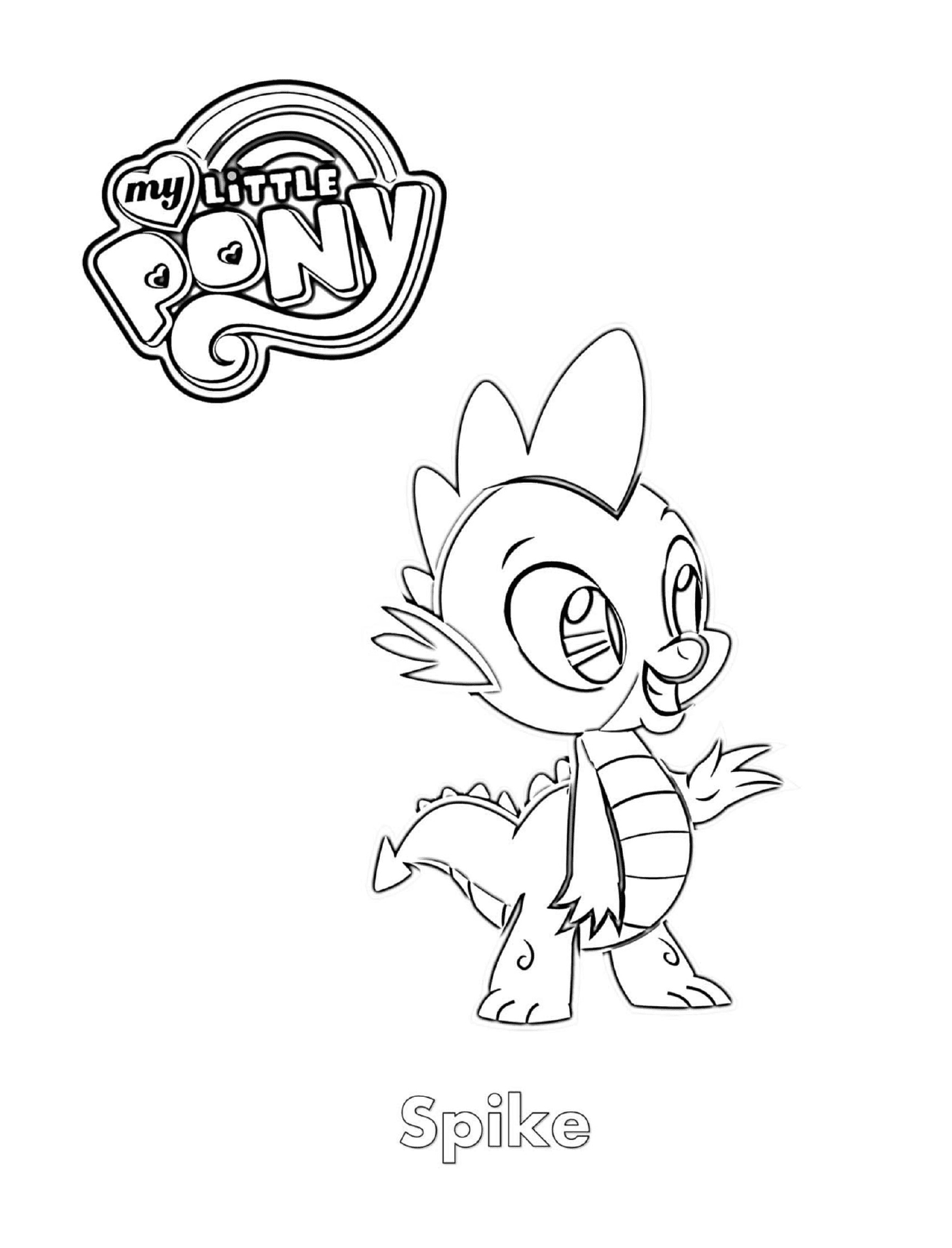 coloriage Spike MLP