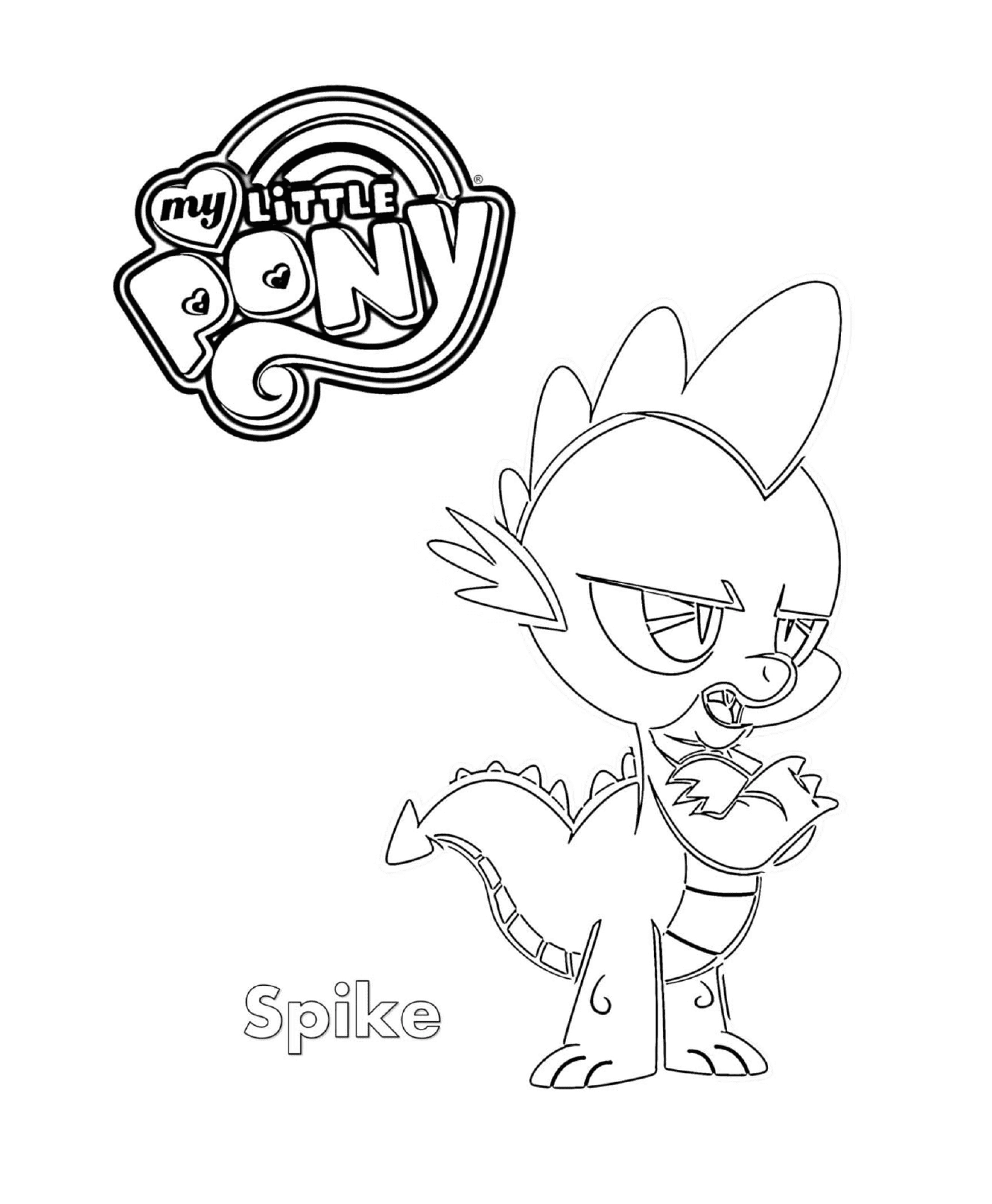 coloriage Spike My Little Pony