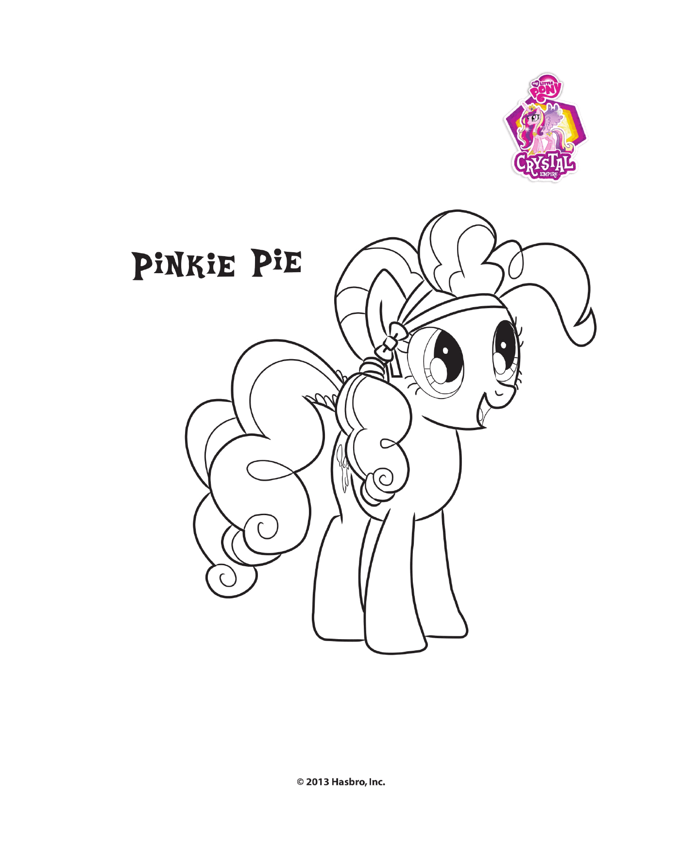 coloriage Pinkie Pie Crystal Empire My little pony