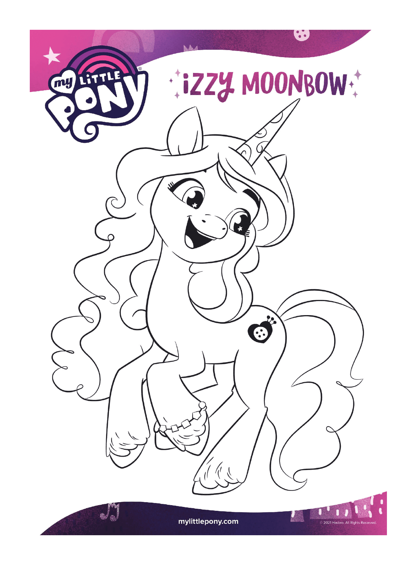 izzy moonbow energetic unicorn mlp 5