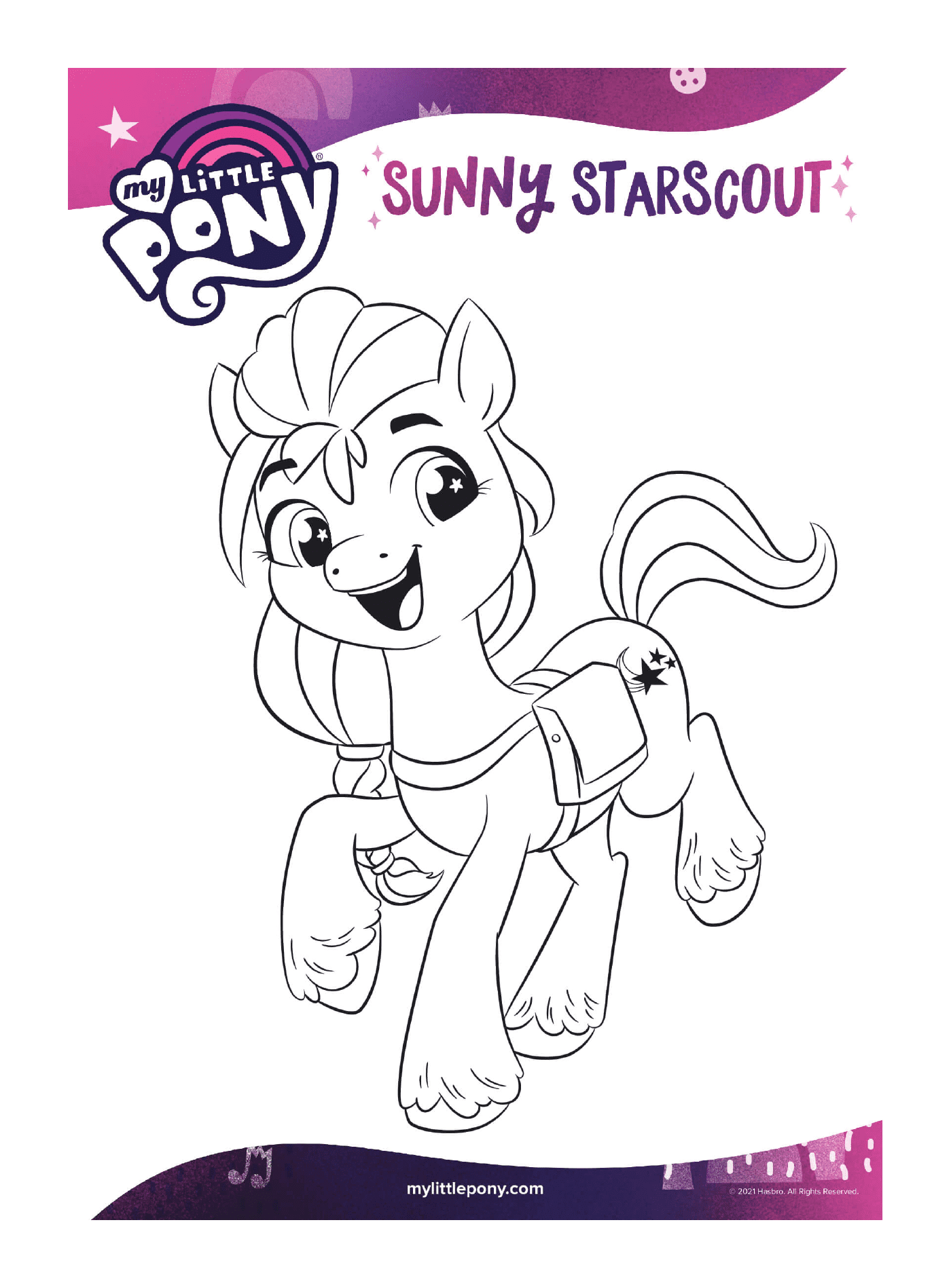 coloriage sunny starscout est une pony curieuse mlp 5