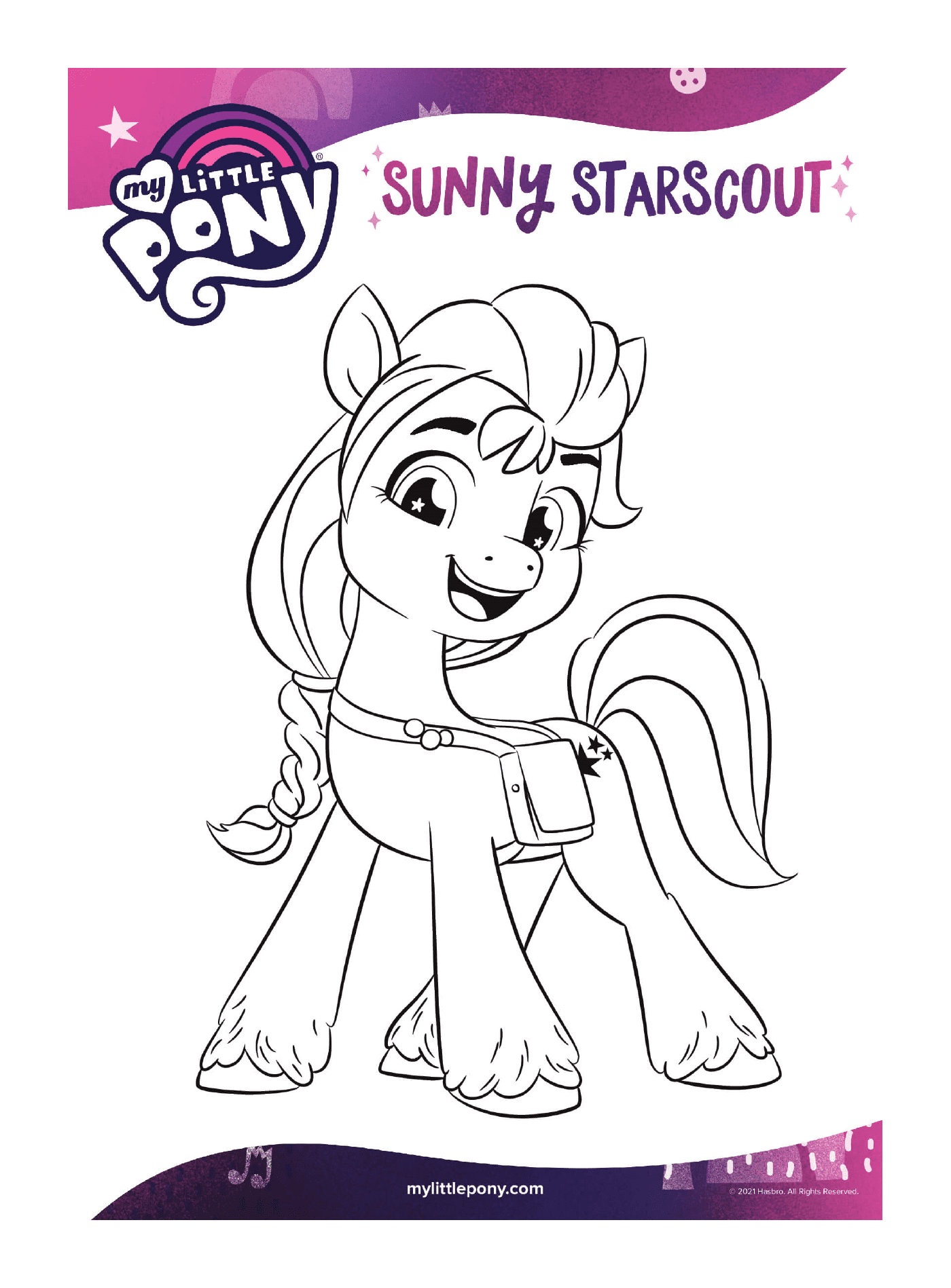 coloriage sunny starscout mlp 5
