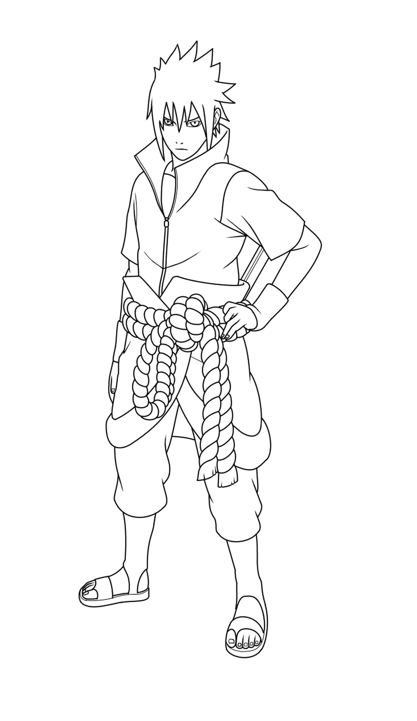 coloriage Sasuke Uchiha is a fictional character in the Naruto manga