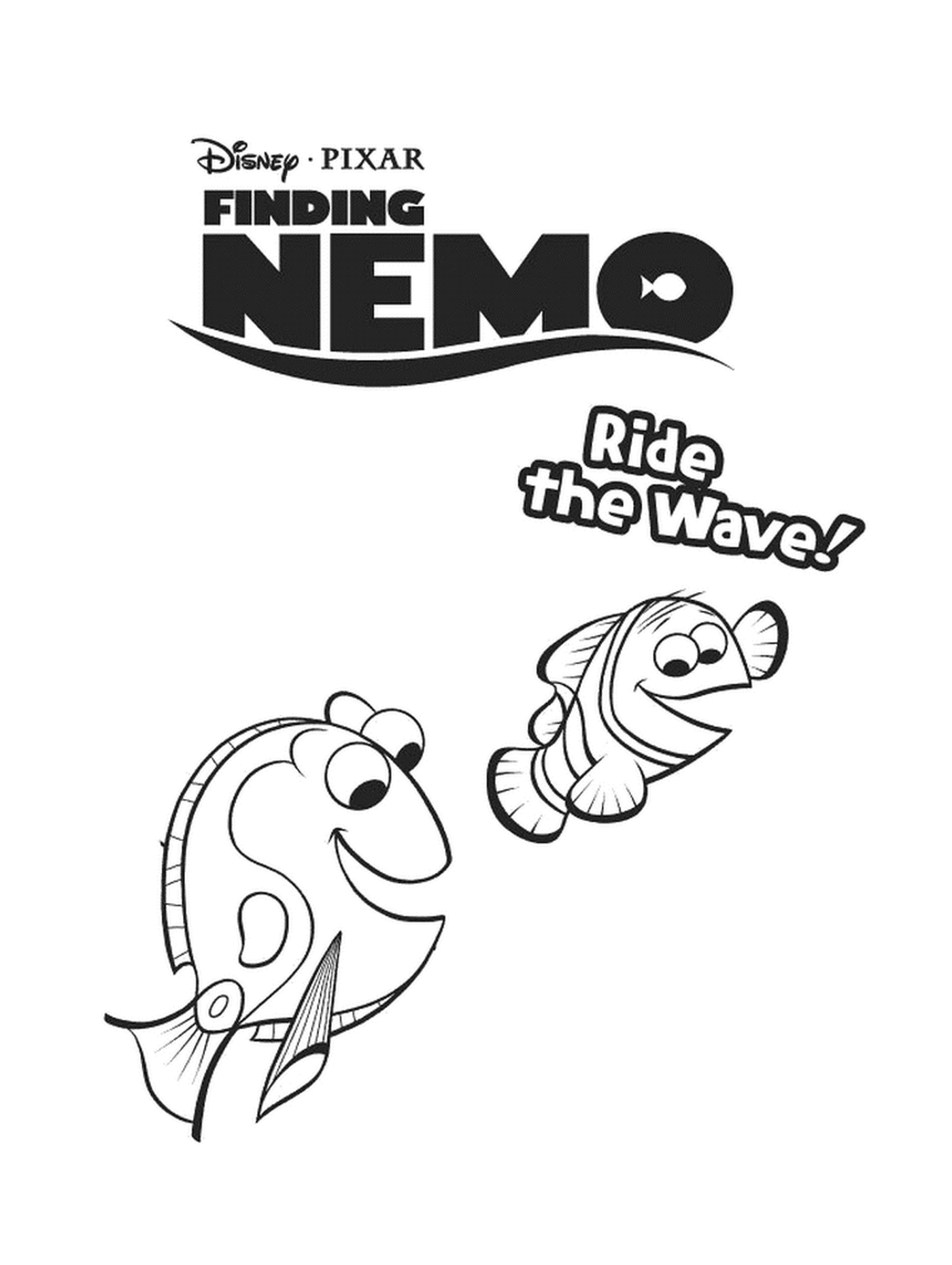 coloriage Nemo et son pere