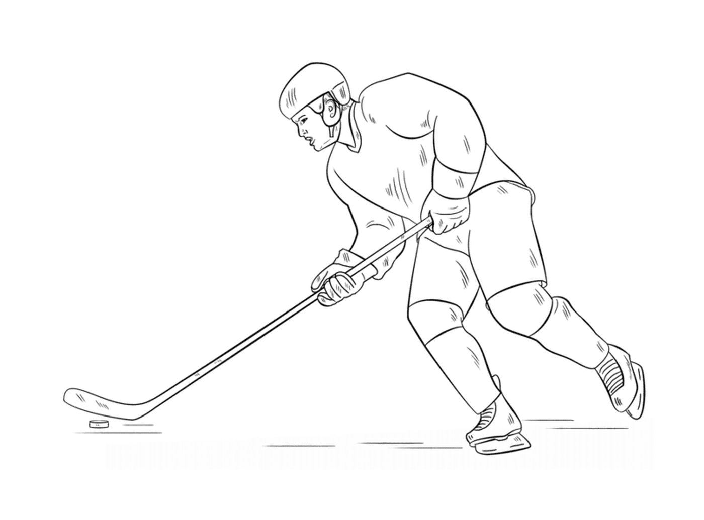 coloriage hockey joueur lnh nhl hockey sport