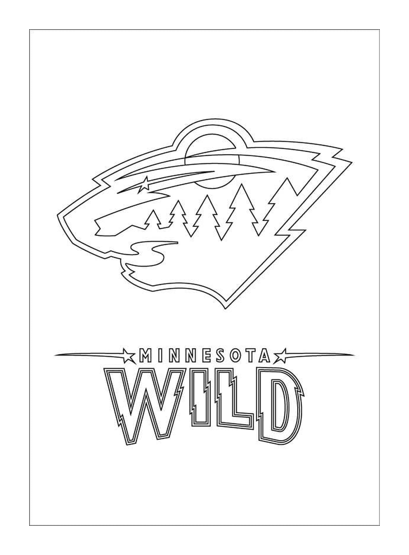 coloriage minnesota wild logo lnh nhl hockey sport