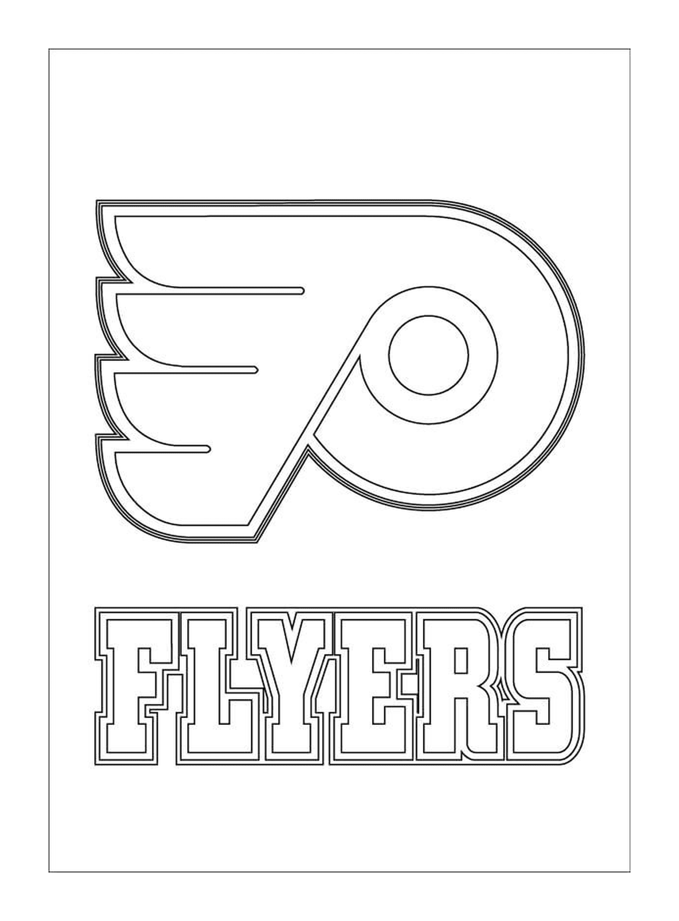 coloriage philadelphia flyers logo lnh nhl hockey sport
