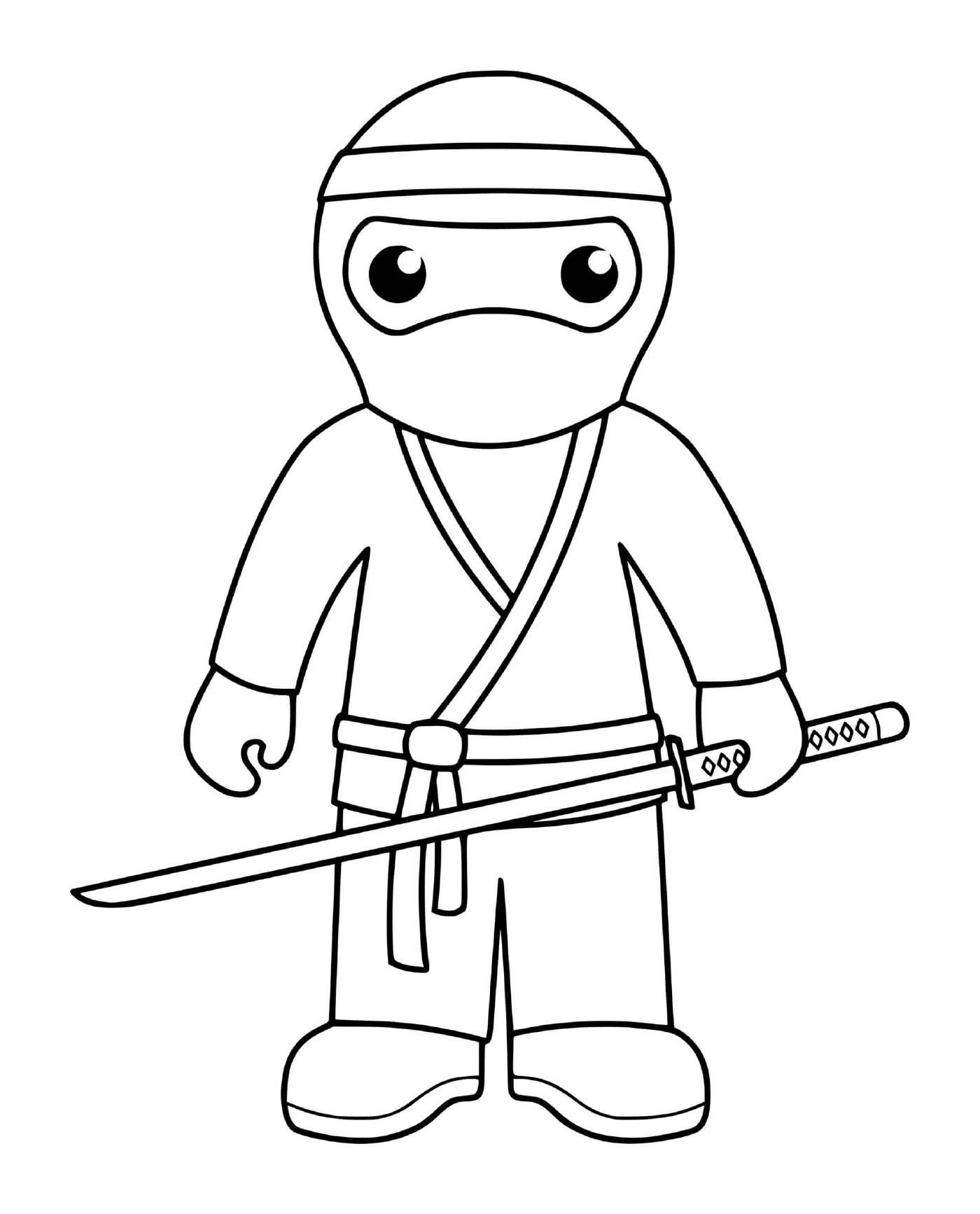 coloriage ninja mercenaires shinobi