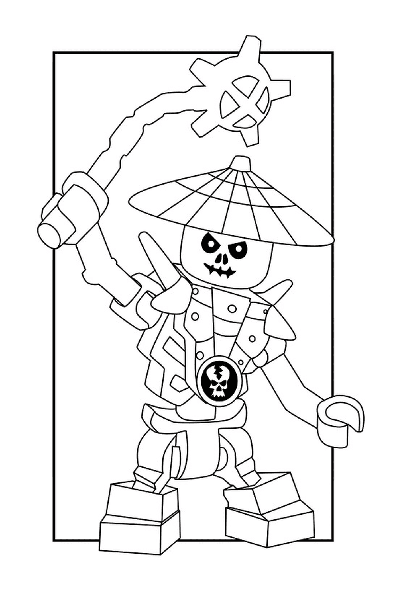 coloriage dessin ennemis squelette Ninjago 4