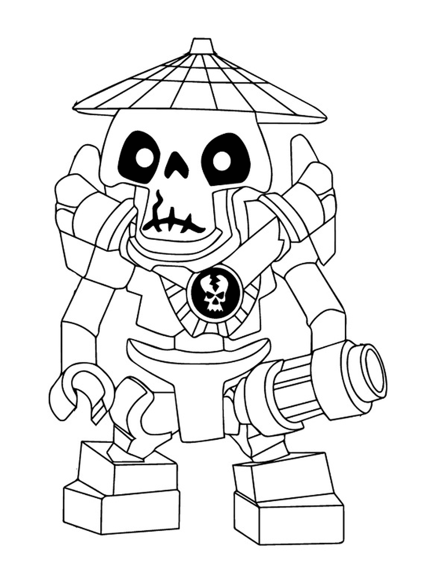 coloriage dessin ennemis squelette Ninjago 3