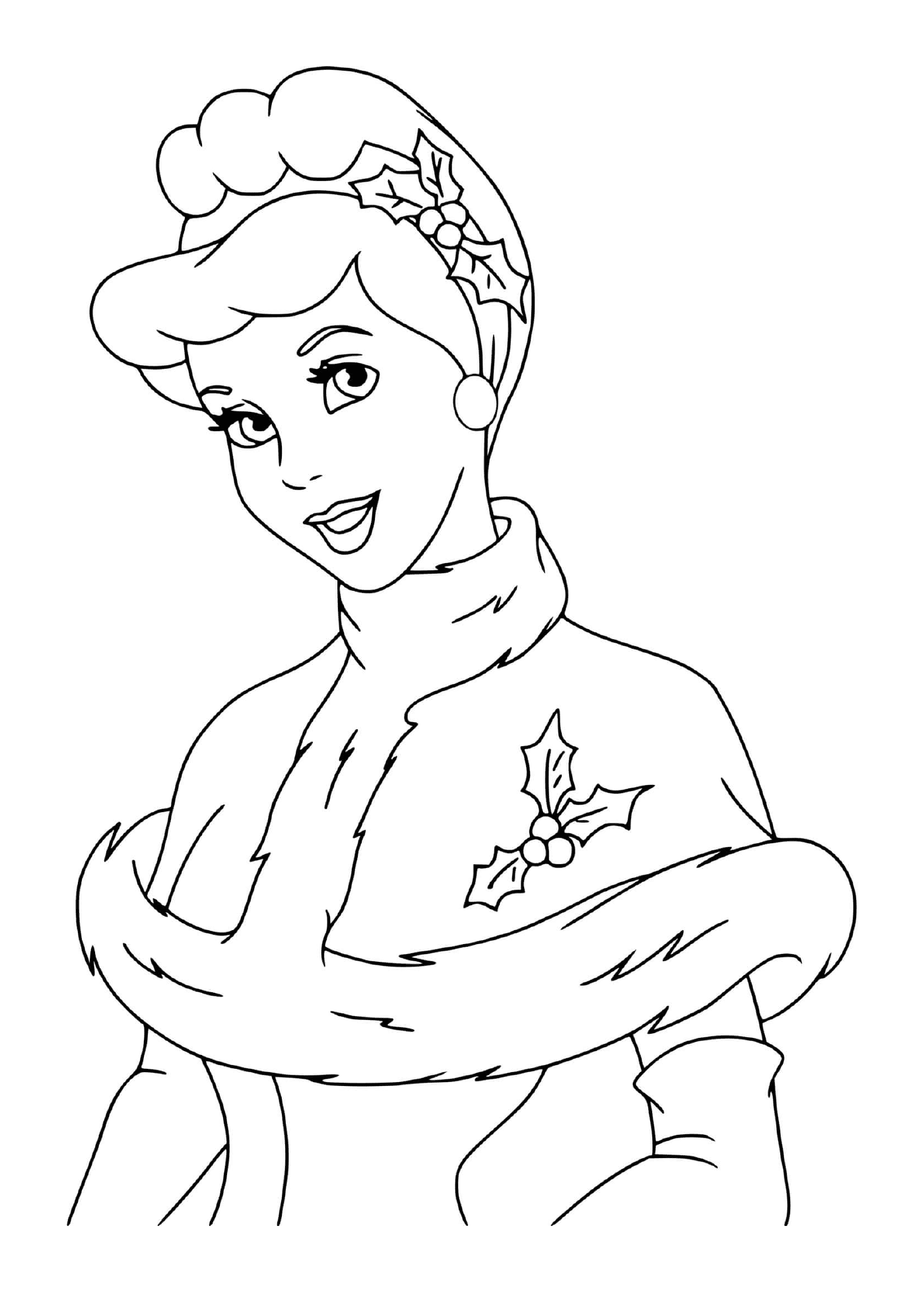 coloriage Cinderella all dressed up