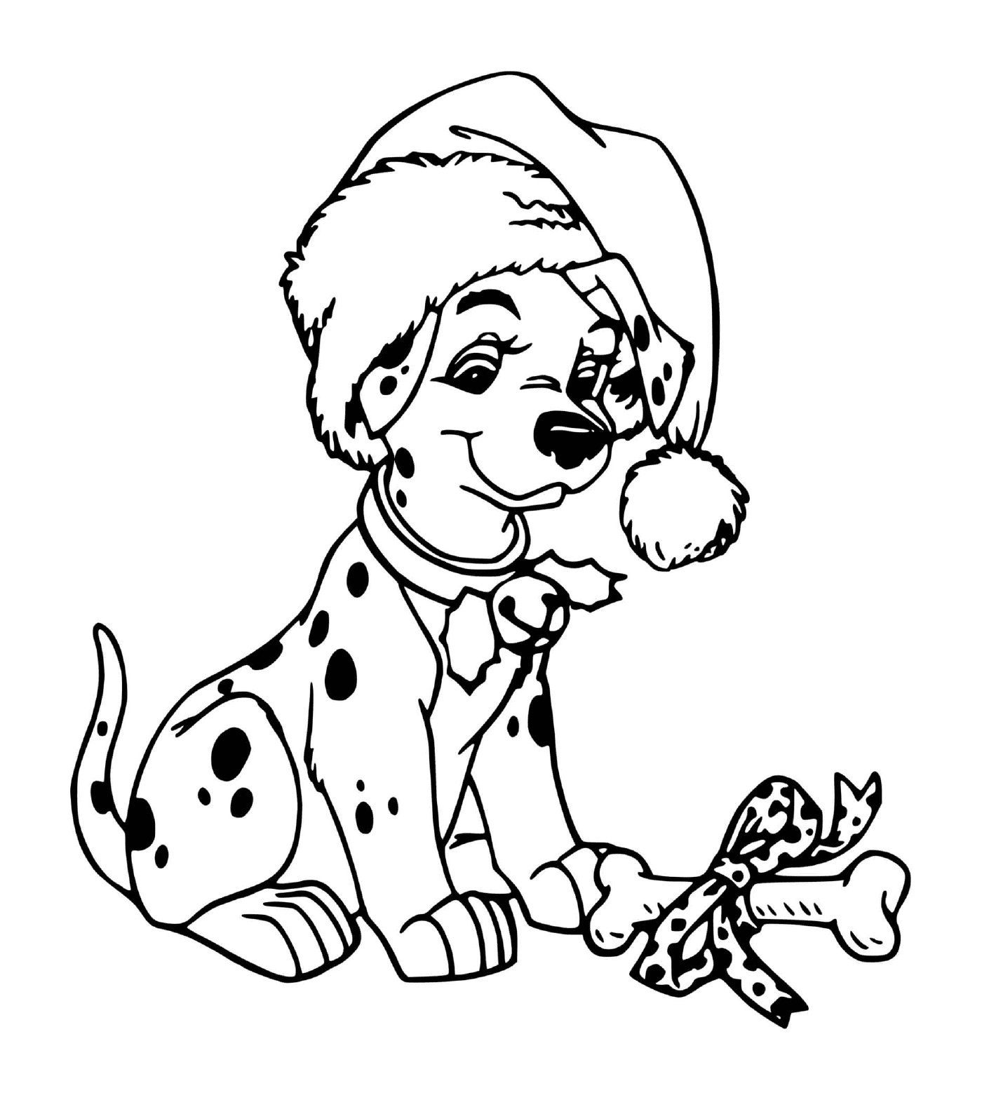 coloriage A present fit for a puppy